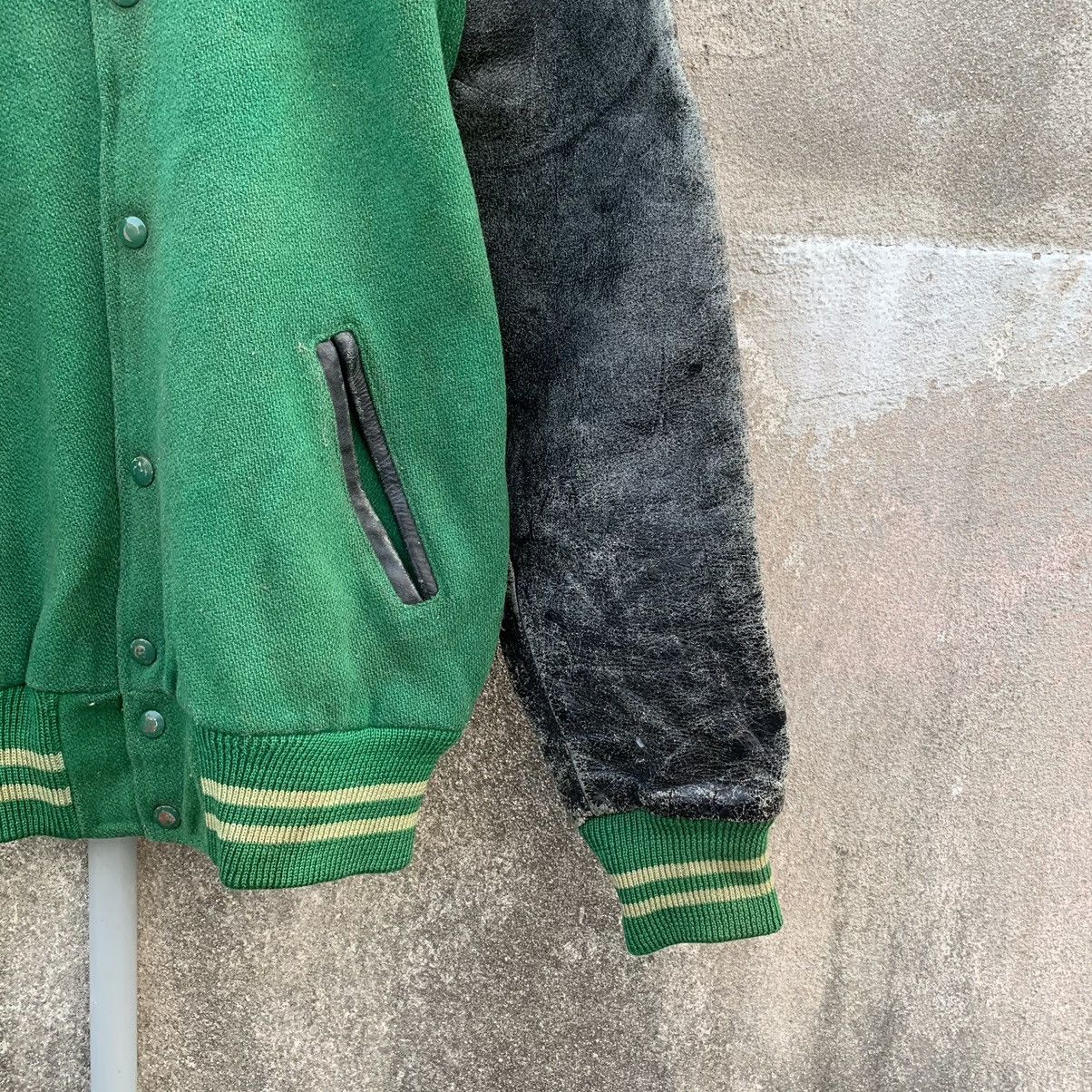 Vintage ACCEPT OFFERS 🛒 Vintage Varsity Leather Sleeve Faded Jacket Size US M / EU 48-50 / 2 - 4 Thumbnail