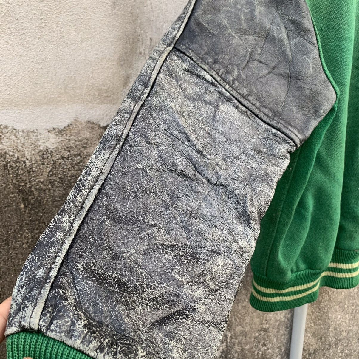 Vintage ACCEPT OFFERS 🛒 Vintage Varsity Leather Sleeve Faded Jacket Size US M / EU 48-50 / 2 - 13 Thumbnail