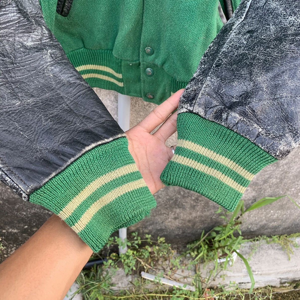Vintage ACCEPT OFFERS 🛒 Vintage Varsity Leather Sleeve Faded Jacket Size US M / EU 48-50 / 2 - 5 Thumbnail
