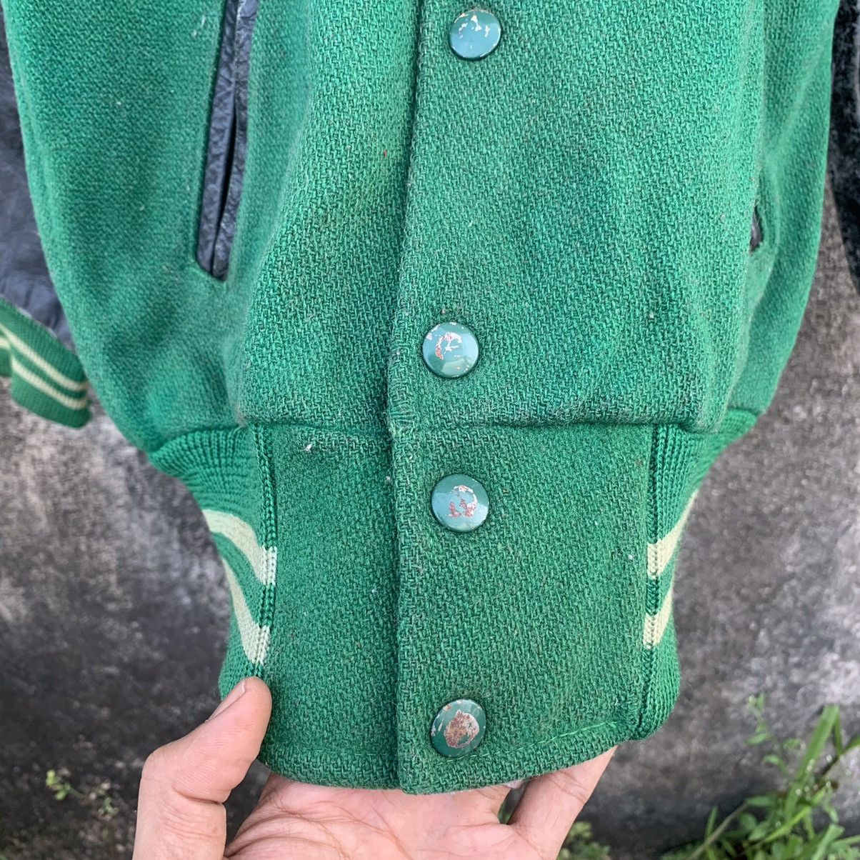 Vintage ACCEPT OFFERS 🛒 Vintage Varsity Leather Sleeve Faded Jacket Size US M / EU 48-50 / 2 - 10 Thumbnail