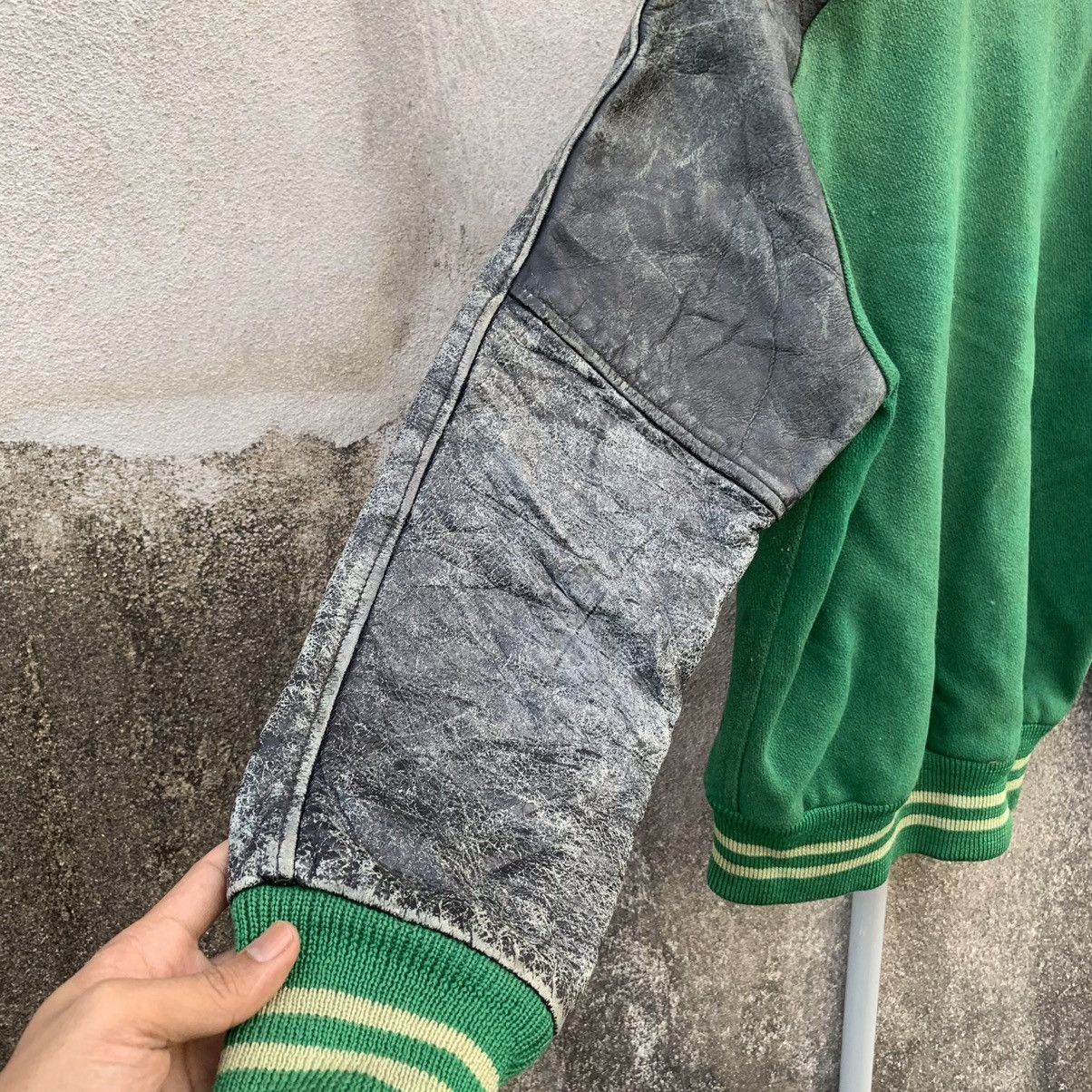 Vintage ACCEPT OFFERS 🛒 Vintage Varsity Leather Sleeve Faded Jacket Size US M / EU 48-50 / 2 - 12 Thumbnail