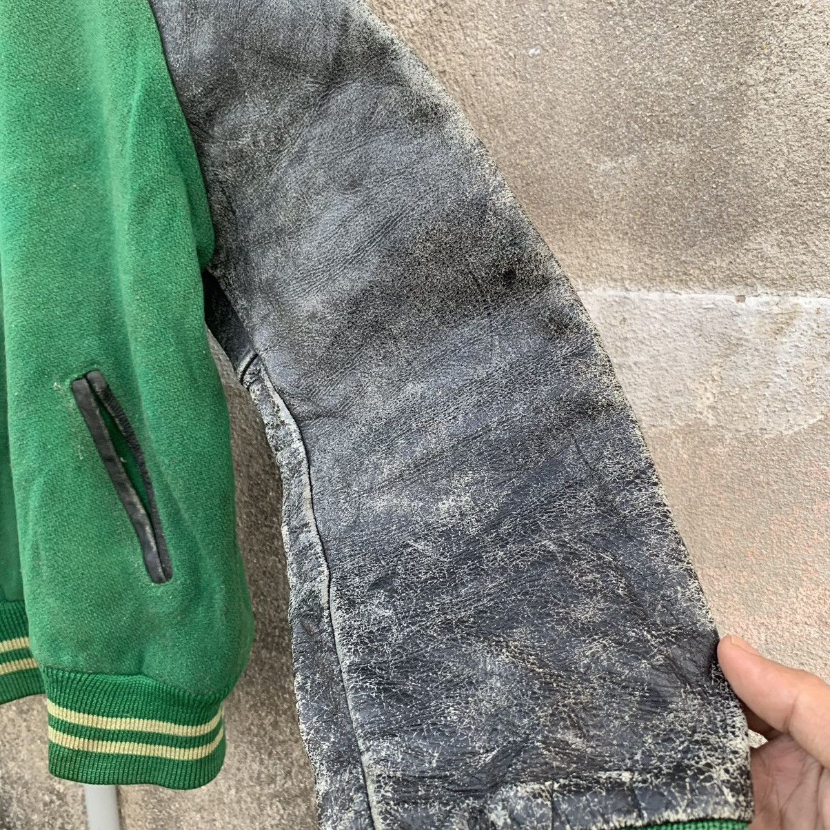 Vintage ACCEPT OFFERS 🛒 Vintage Varsity Leather Sleeve Faded Jacket Size US M / EU 48-50 / 2 - 9 Thumbnail