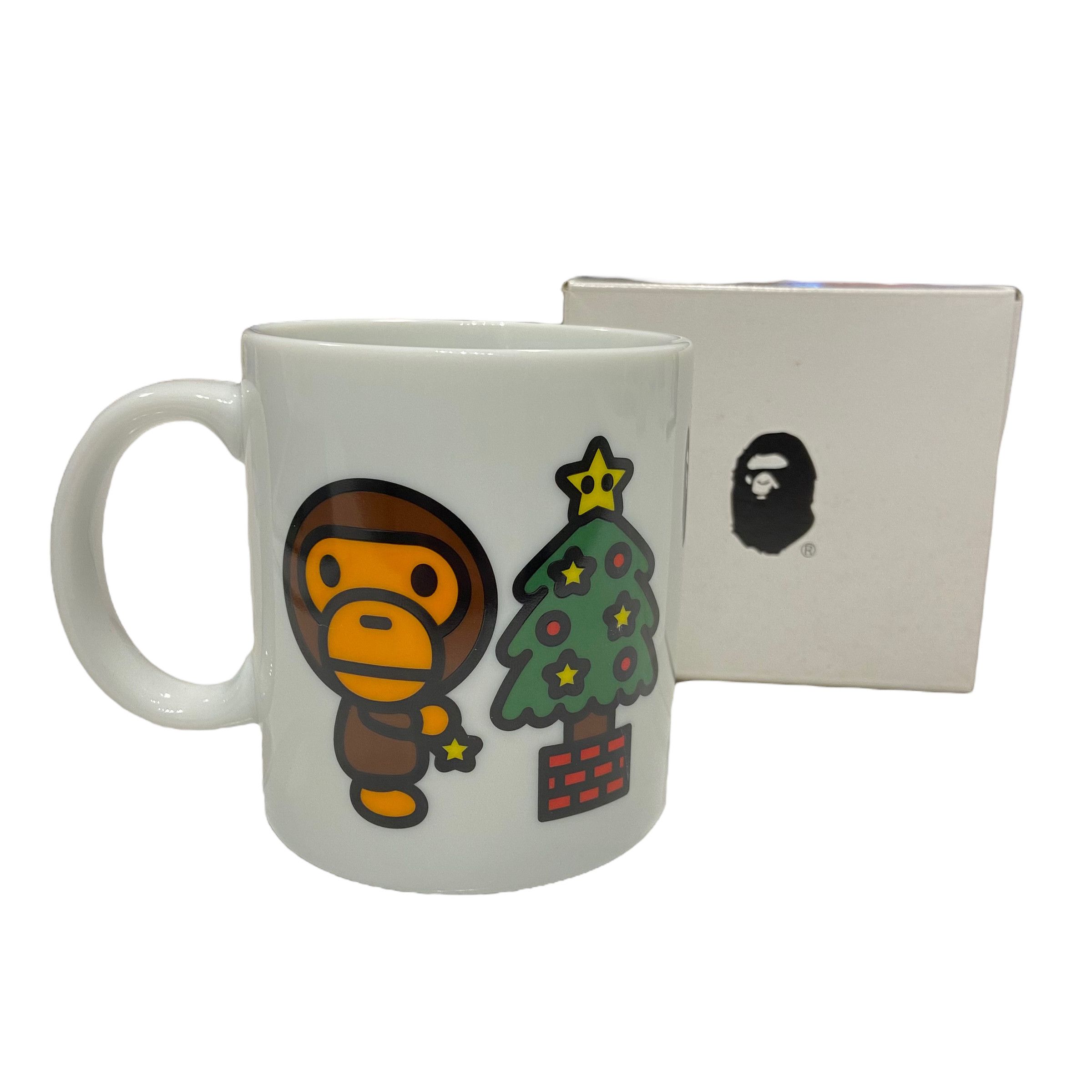image of New Early 2000's Bape Baby Milo Christmas Coffee Mug in White, Men's