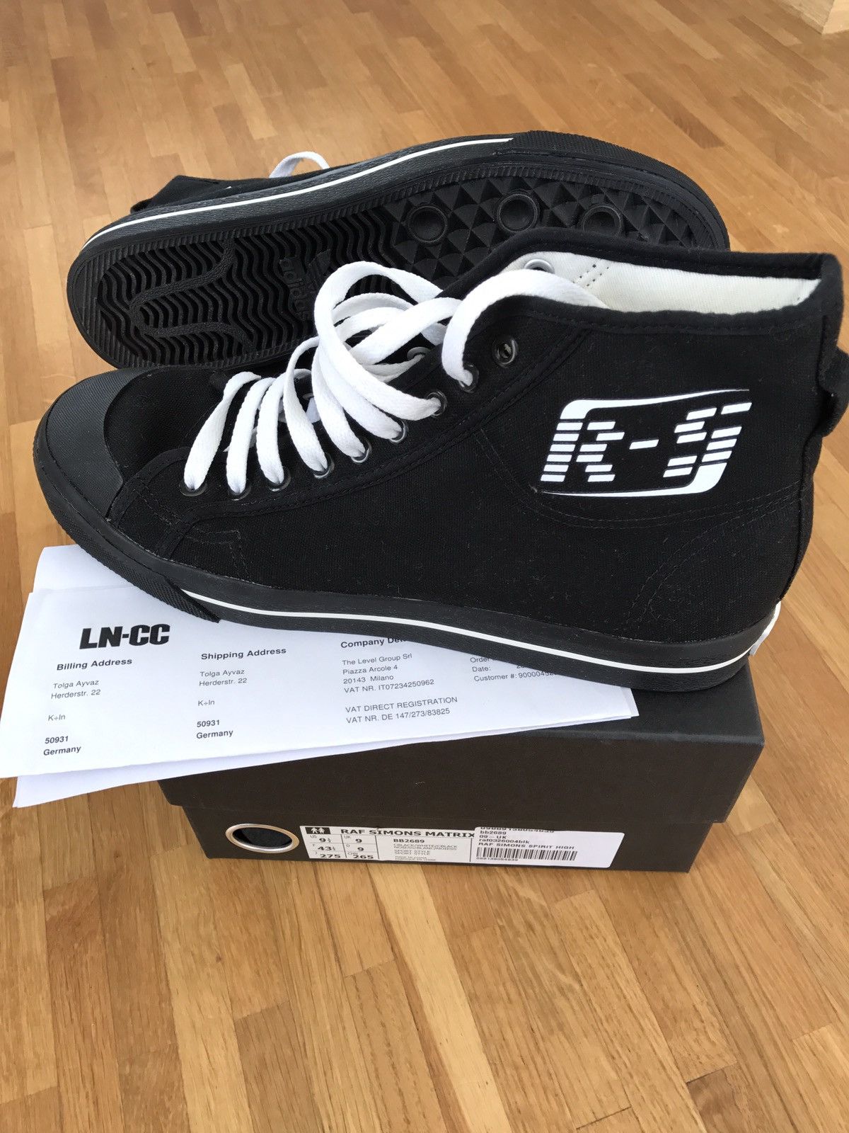 Adidas Raf Simons Spirit High Black Grailed