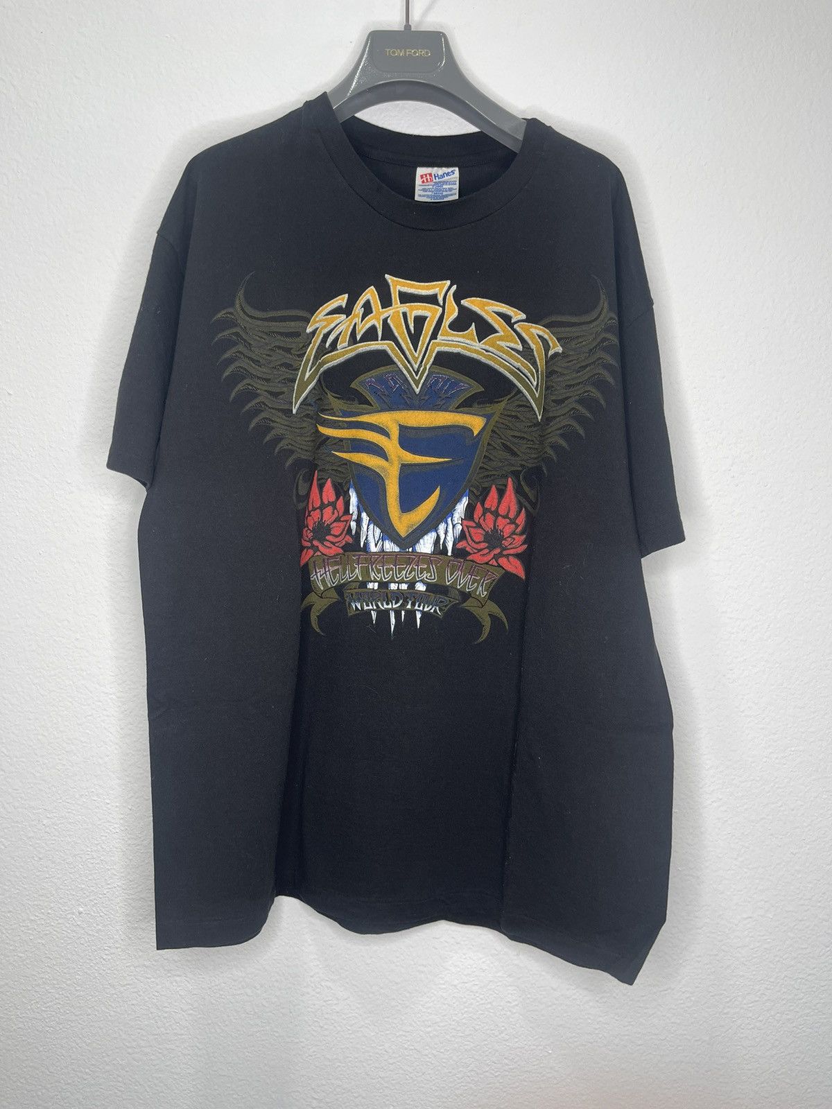 Band Tees Vintage Eagles tour tee Size US XL / EU 56 / 4 - 1 Thumbnail