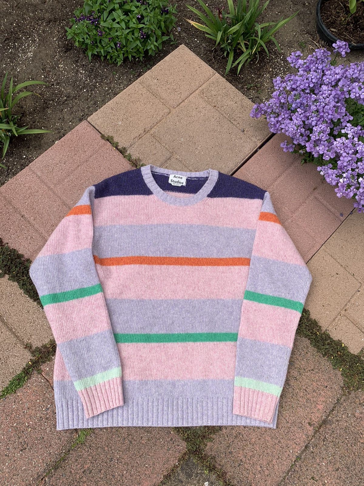 image of Grail Acne Studios Multi Stripe Knit, Men's (Size Medium)