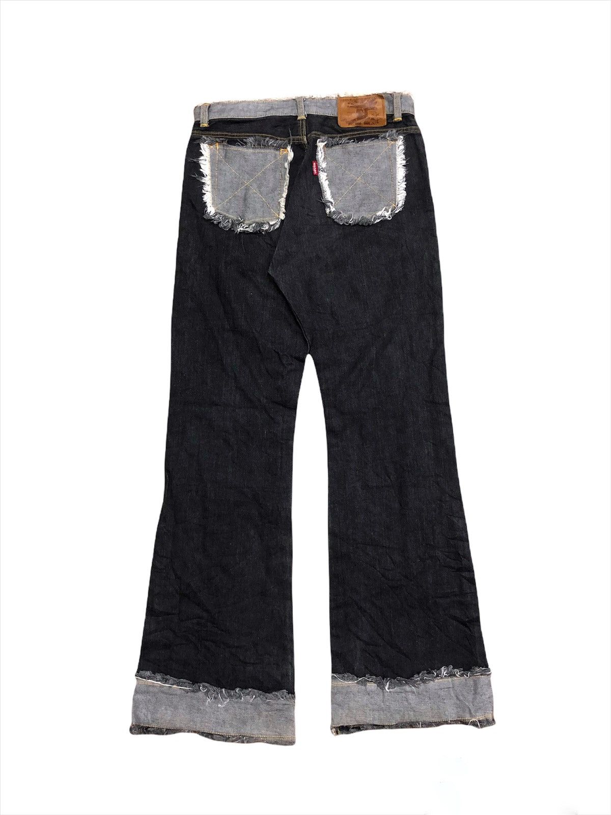 Hysteric Glamour DOPE🔥HG Ozone Rock 🇯🇵 Patchwork Cut Out Flare Denim Size US 29 - 1 Thumbnail