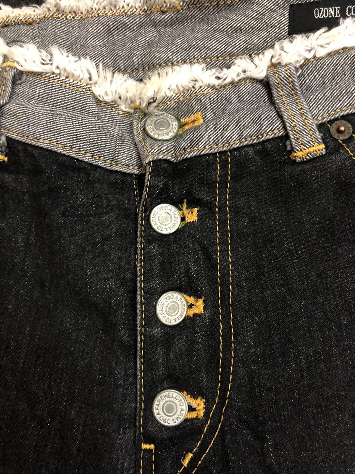 Hysteric Glamour DOPE🔥HG Ozone Rock 🇯🇵 Patchwork Cut Out Flare Denim Size US 29 - 6 Thumbnail