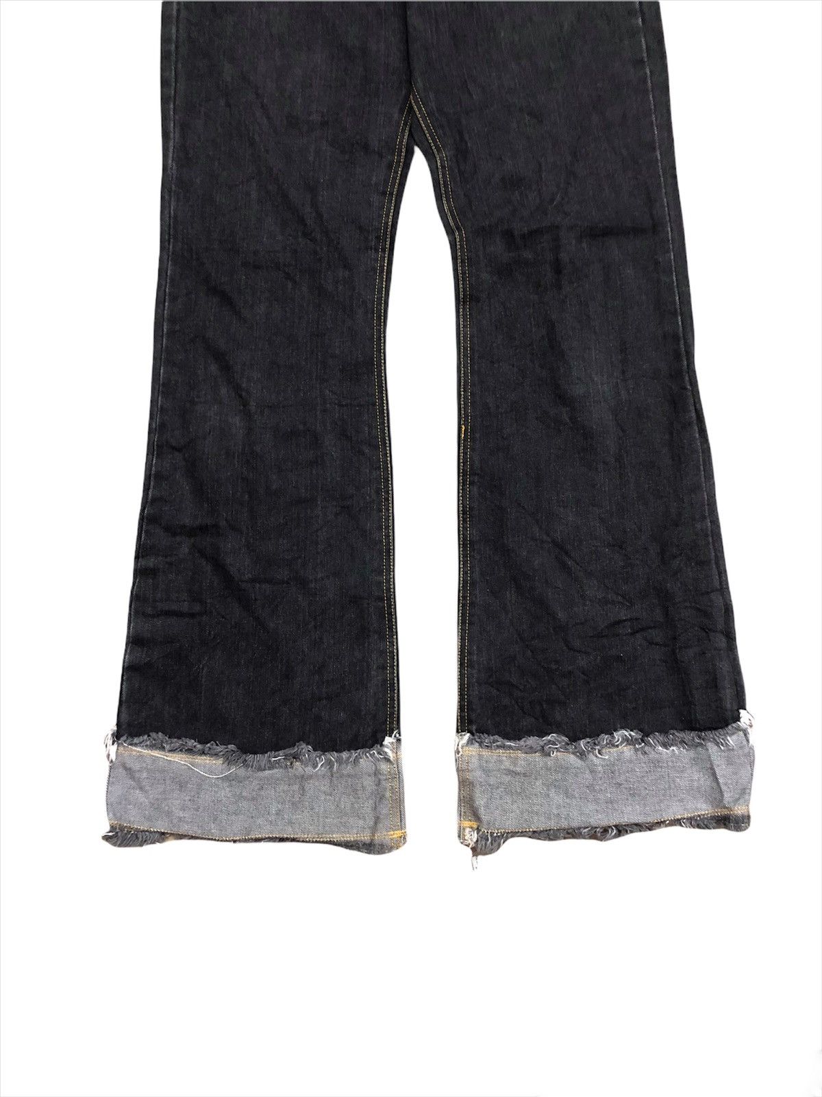 Hysteric Glamour DOPE🔥HG Ozone Rock 🇯🇵 Patchwork Cut Out Flare Denim Size US 29 - 5 Thumbnail
