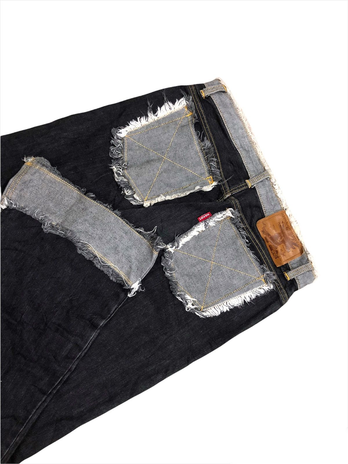 Hysteric Glamour DOPE🔥HG Ozone Rock 🇯🇵 Patchwork Cut Out Flare Denim Size US 29 - 2 Thumbnail