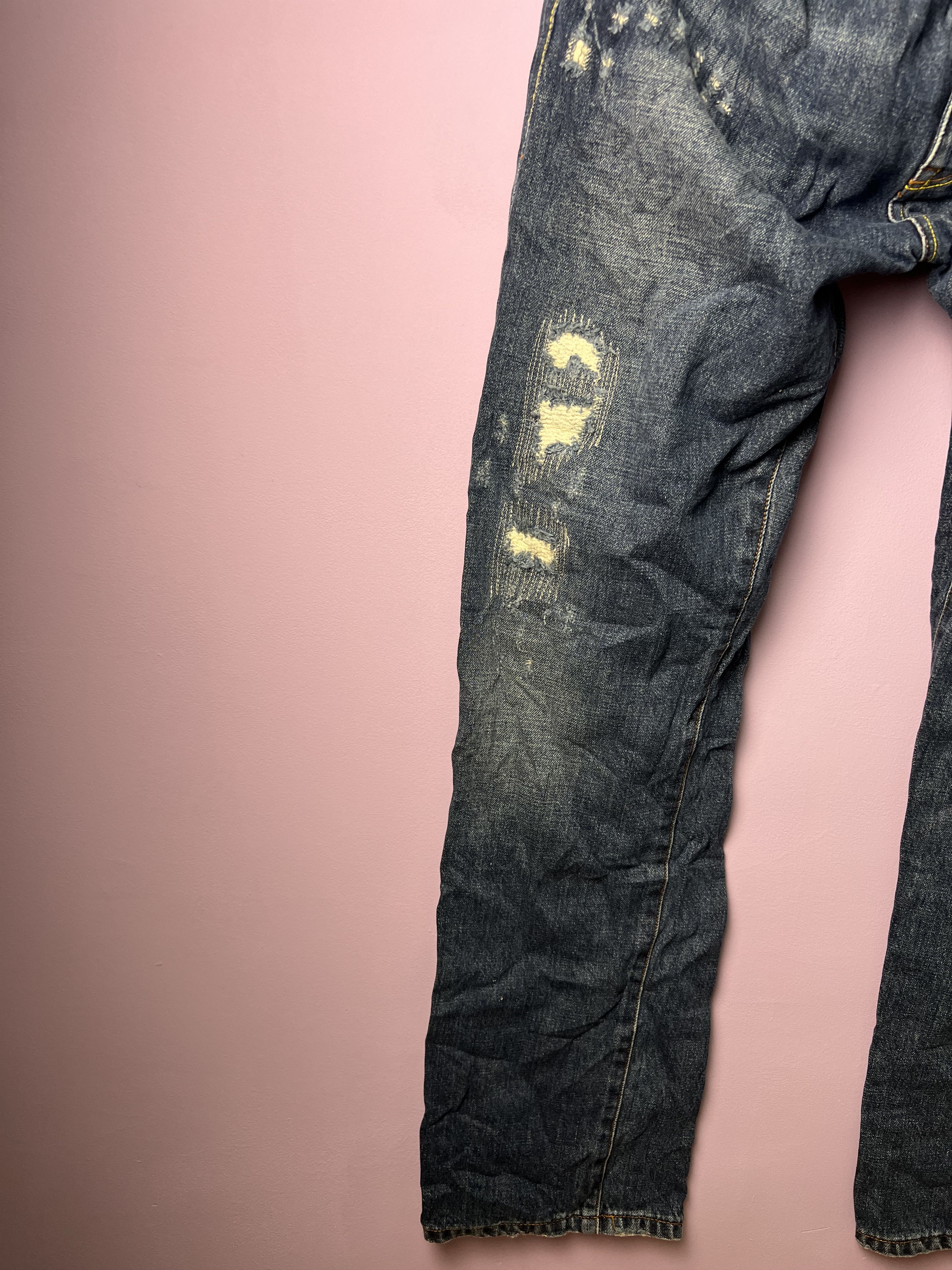 If Six Was Nine 🔥Xanthous Distressed Denim Size US 36 / EU 52 - 8 Thumbnail