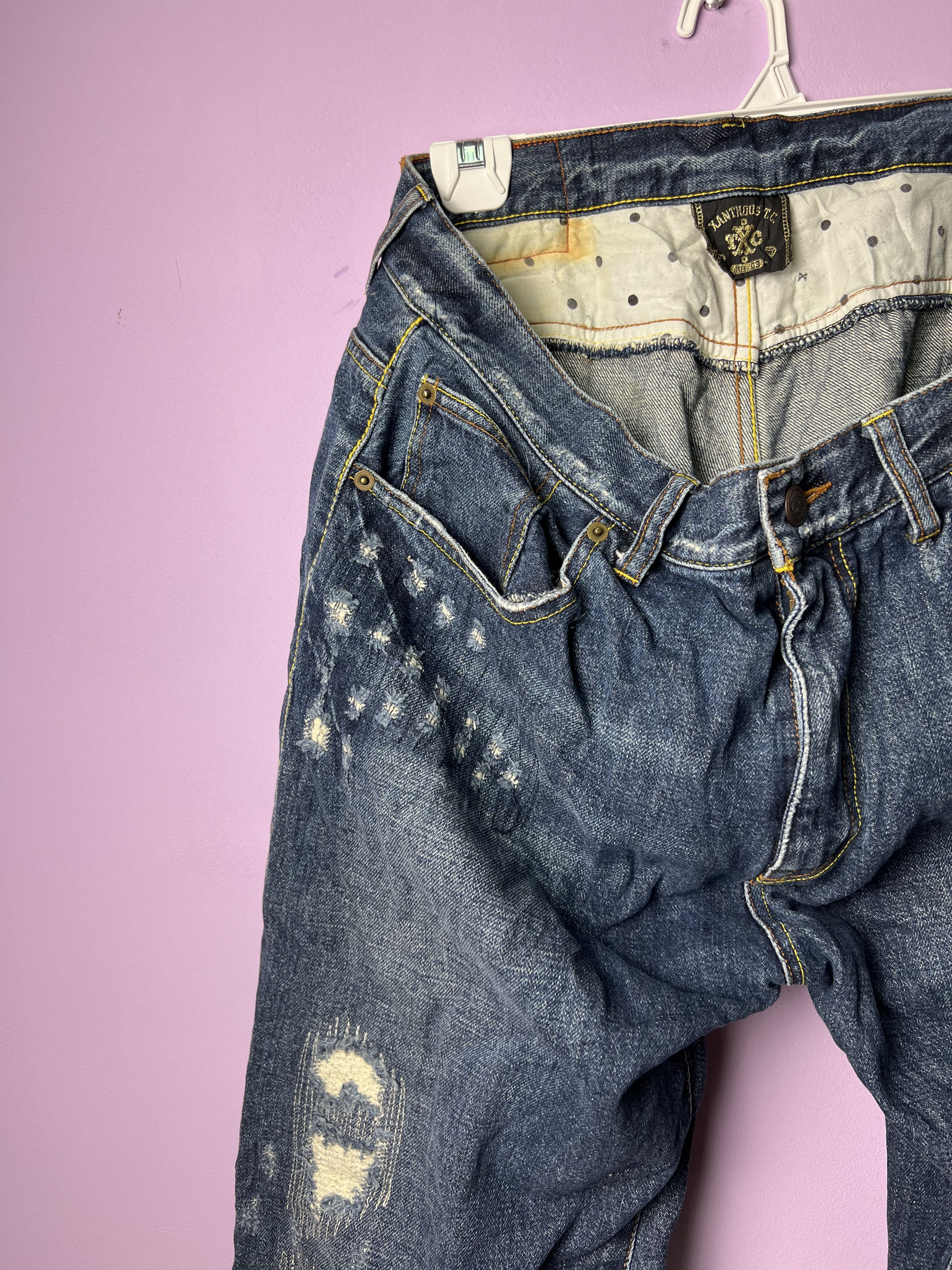 If Six Was Nine 🔥Xanthous Distressed Denim Size US 36 / EU 52 - 6 Thumbnail