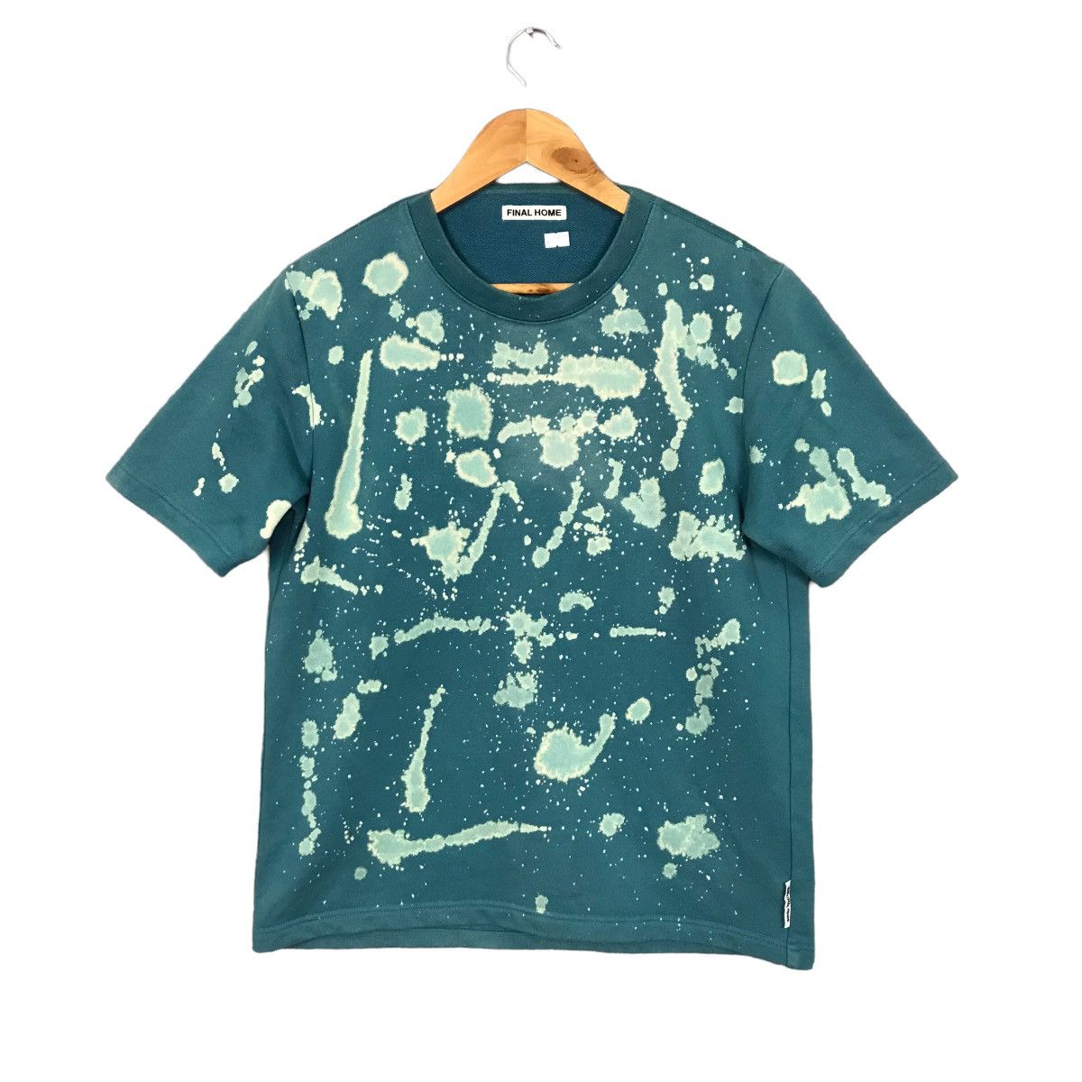Final Home By Issey Miyake Acid Wash Short sleeve sweatshirt