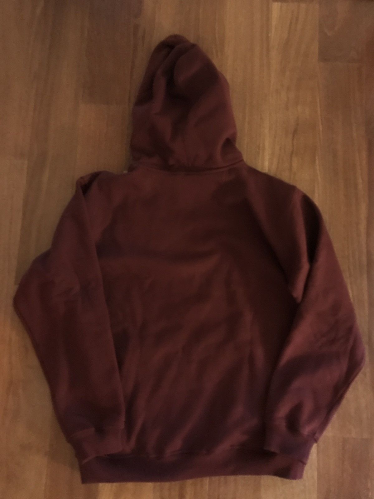 Champion × Supreme Burgundy Paisley Hoodie Size US XL / EU 56 / 4 - 4 Thumbnail