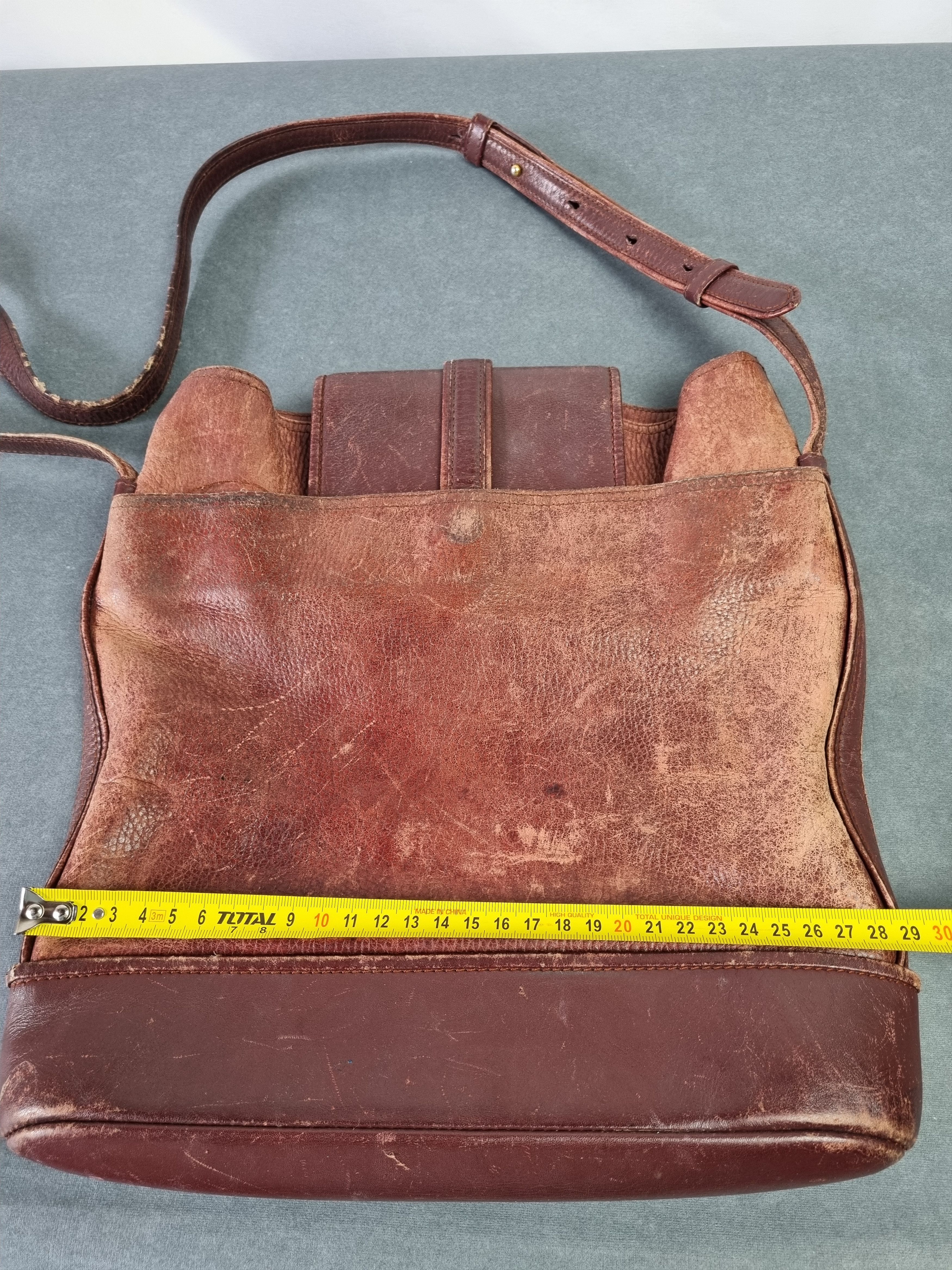 Cartier × Genuine Leather × Leather 80s Distressed CARTIER Shoulder Laether Bag Size ONE SIZE - 14 Thumbnail