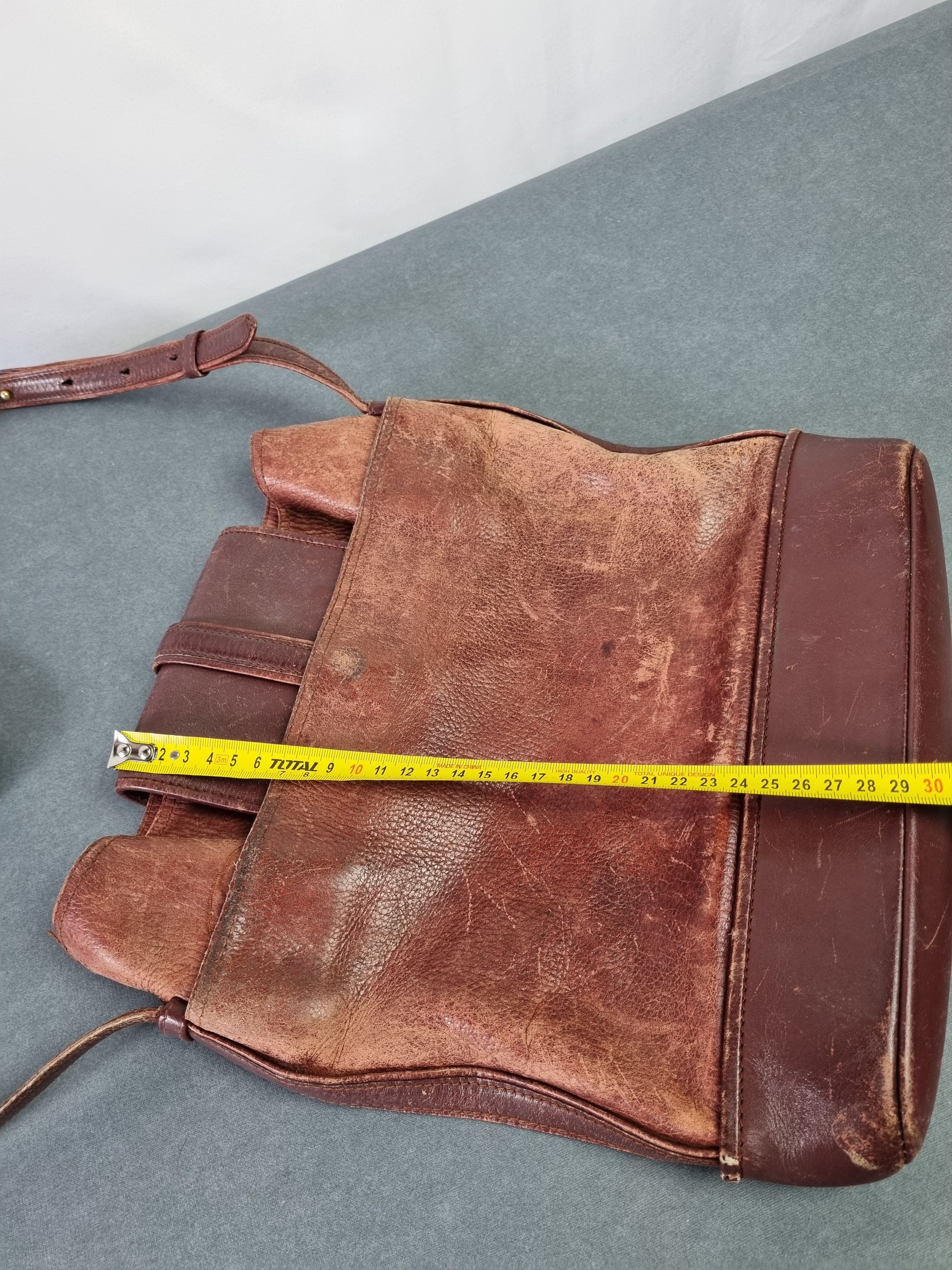 Cartier × Genuine Leather × Leather 80s Distressed CARTIER Shoulder Laether Bag Size ONE SIZE - 13 Thumbnail