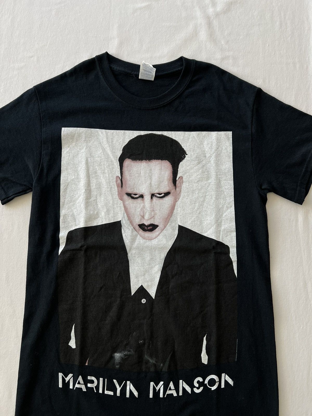 Band Tees Vintage 2000s Marilyn Manson Black Tee Size US S / EU 44-46 / 1 - 3 Thumbnail