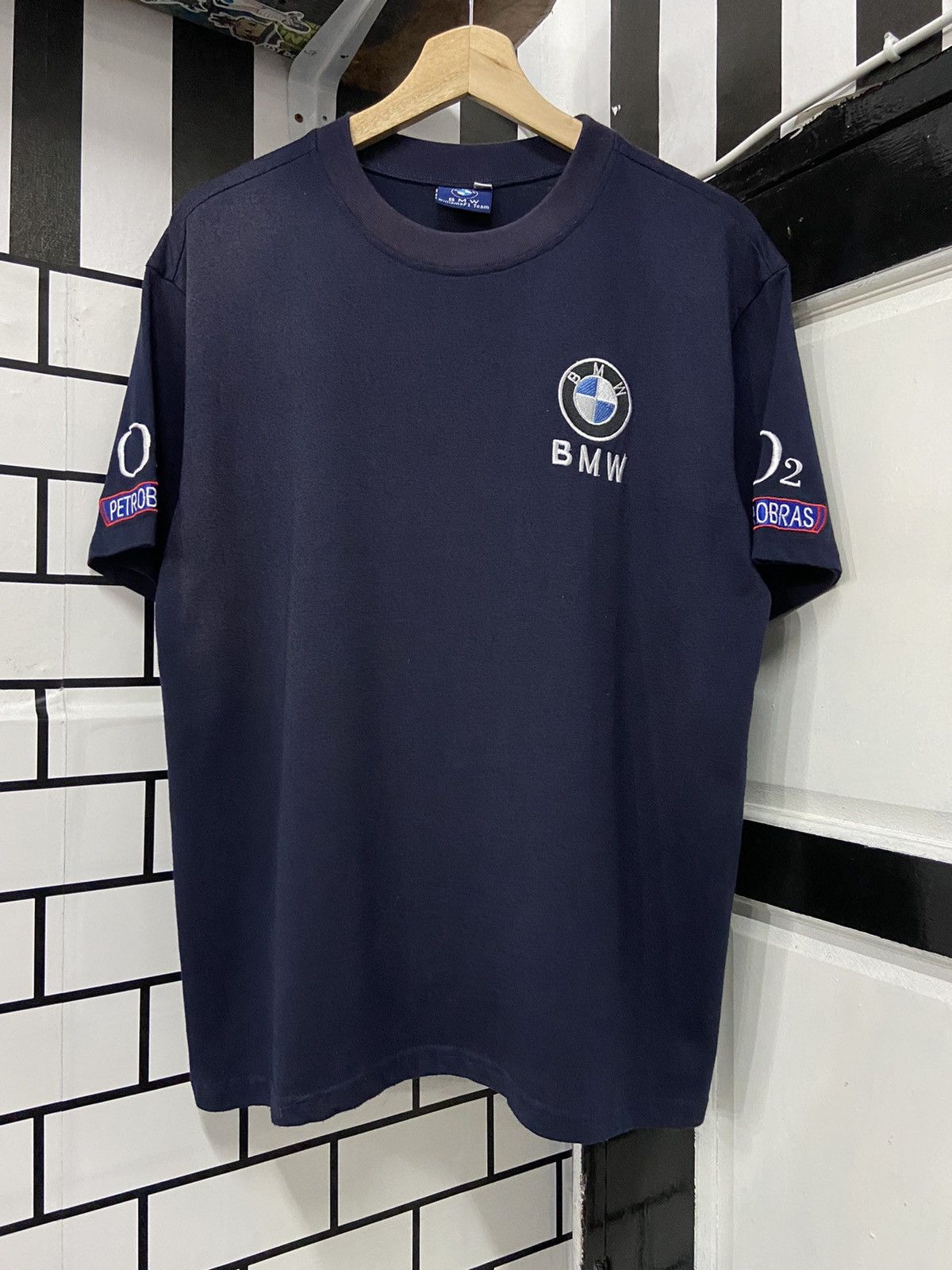 BMW Vintage 90’s BMW Williams F1 Team Embroidered Tshirt Size US M / EU 48-50 / 2 - 1 Thumbnail
