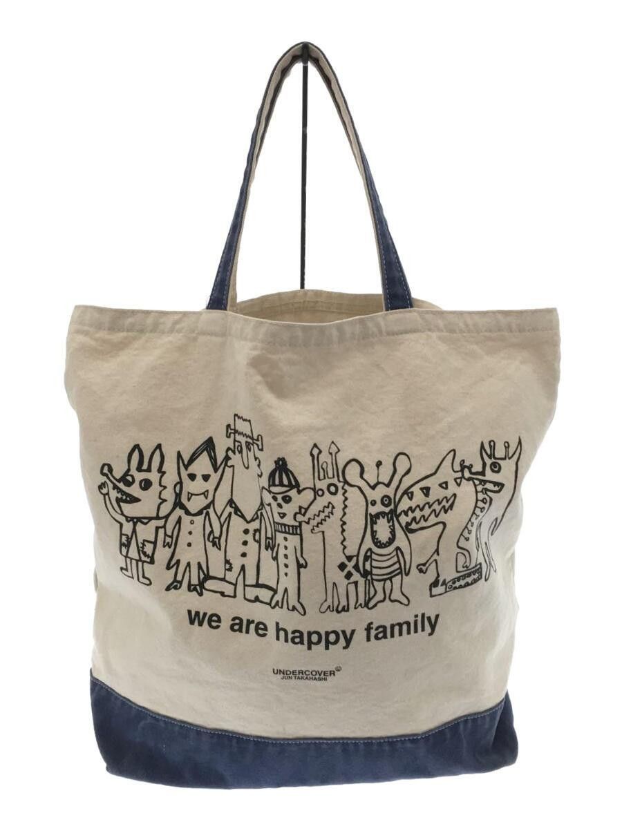 image of Undercover "we Are Happy Family" Tote Shoulder Bag in Beige, Men's