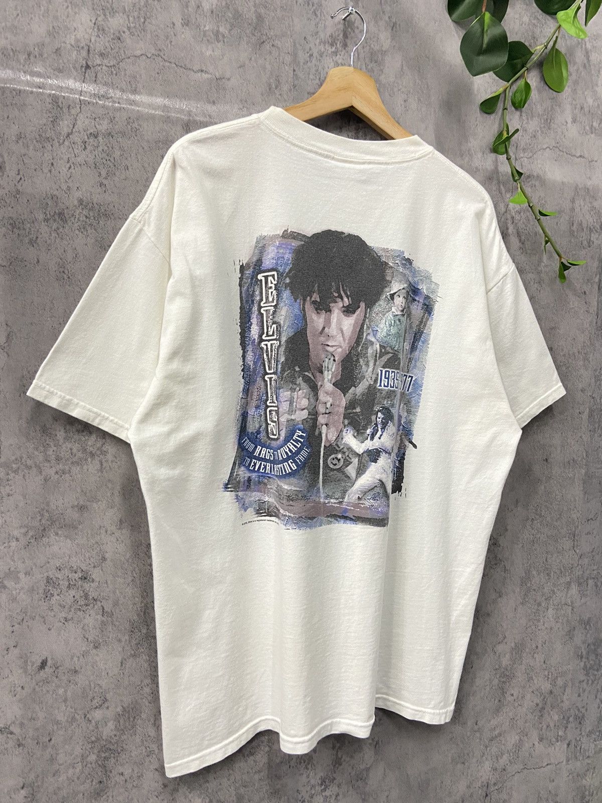 Hard Rock Cafe Vintage 90’s Hard Rock Cafe Elvis Presley Memorial Tshirt Size US XL / EU 56 / 4 - 3 Thumbnail