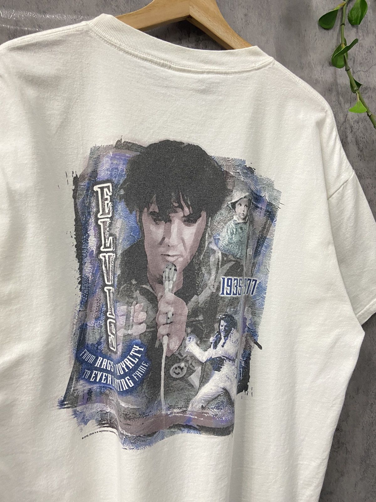 Hard Rock Cafe Vintage 90’s Hard Rock Cafe Elvis Presley Memorial Tshirt Size US XL / EU 56 / 4 - 4 Thumbnail