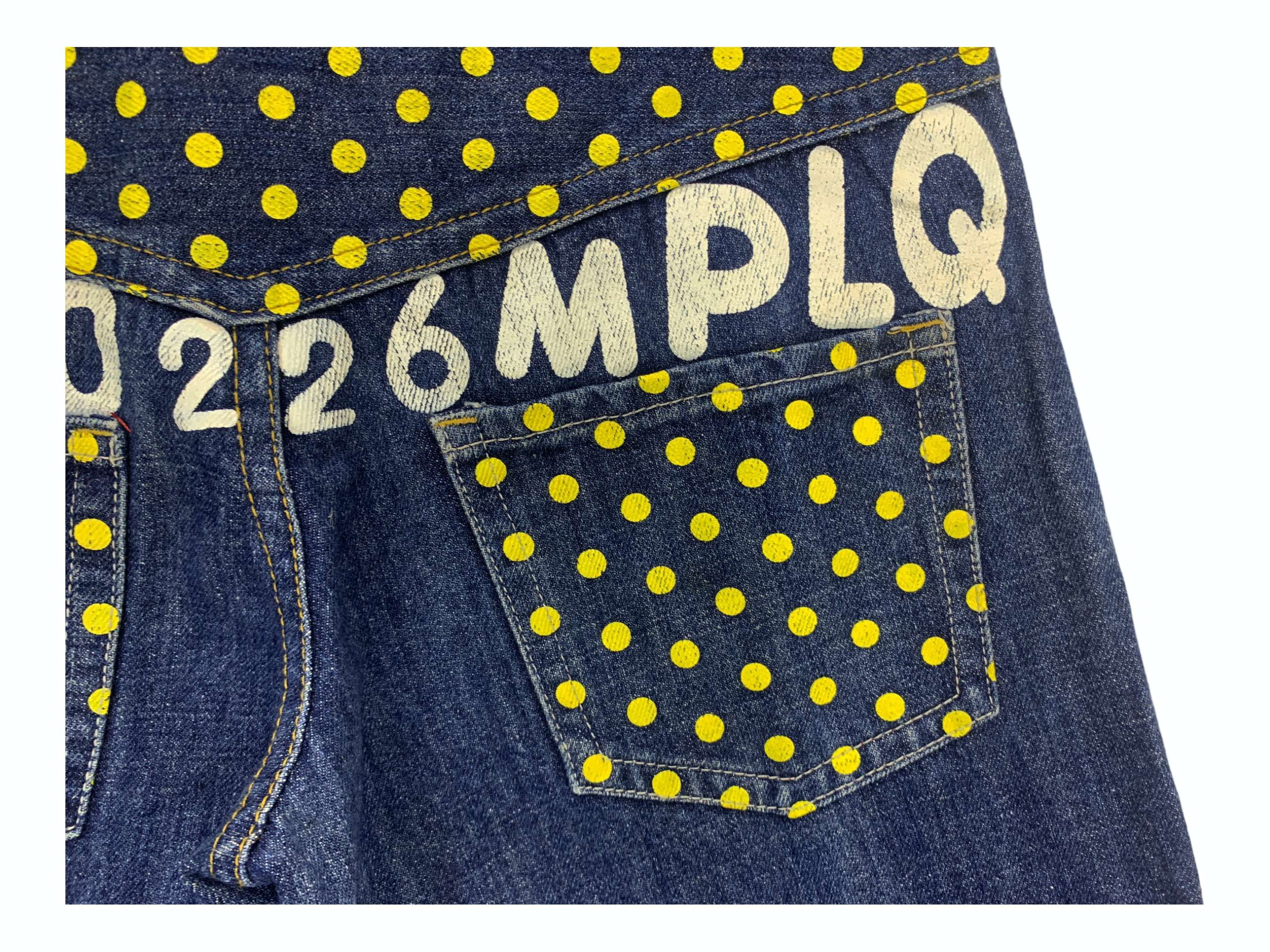 Japanese Brand Morpleq Jeans Big Spell Out Printed Punk Jeans Size US 30 / EU 46 - 11 Thumbnail