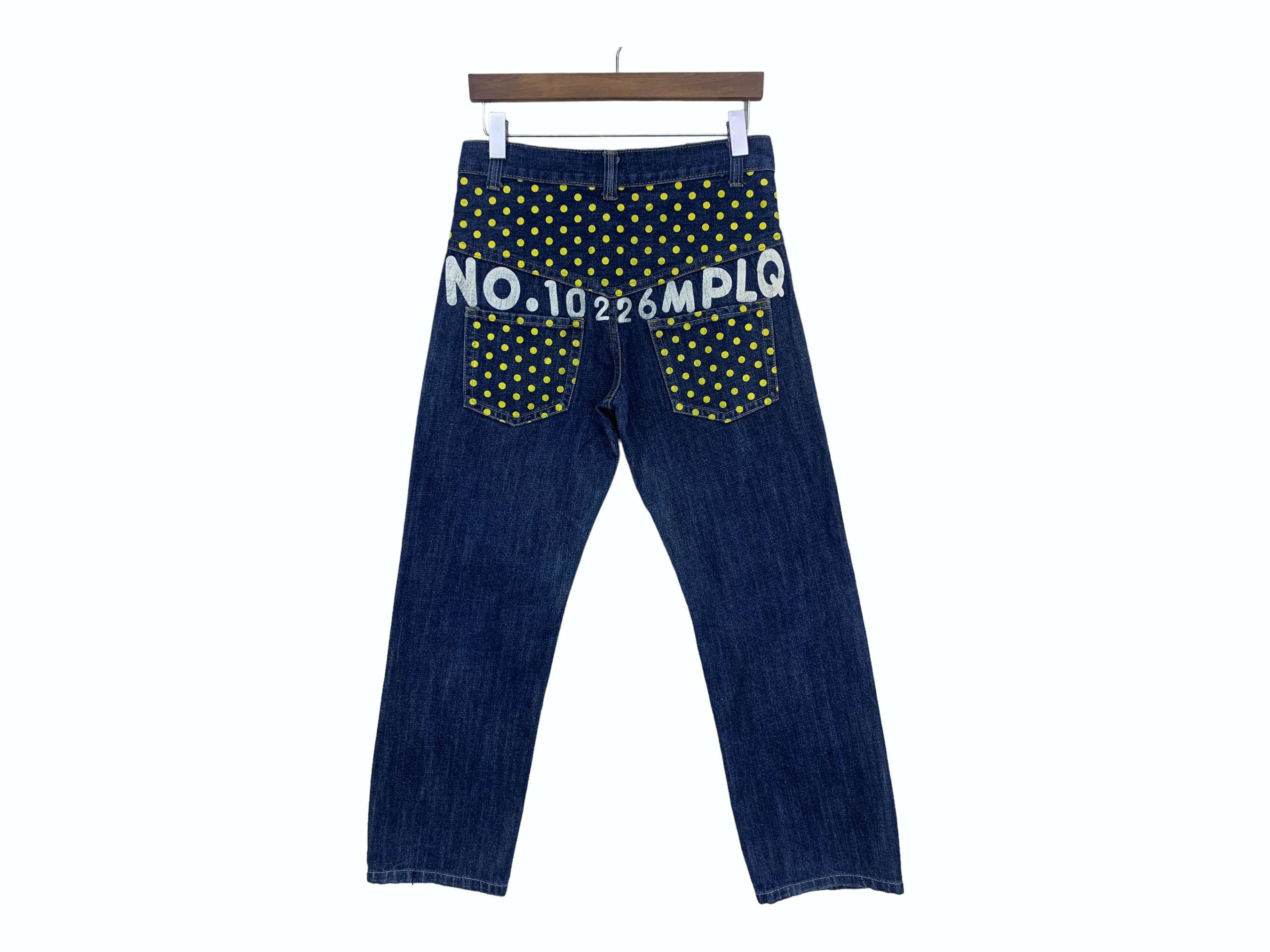 Japanese Brand Morpleq Jeans Big Spell Out Printed Punk Jeans Size US 30 / EU 46 - 2 Thumbnail