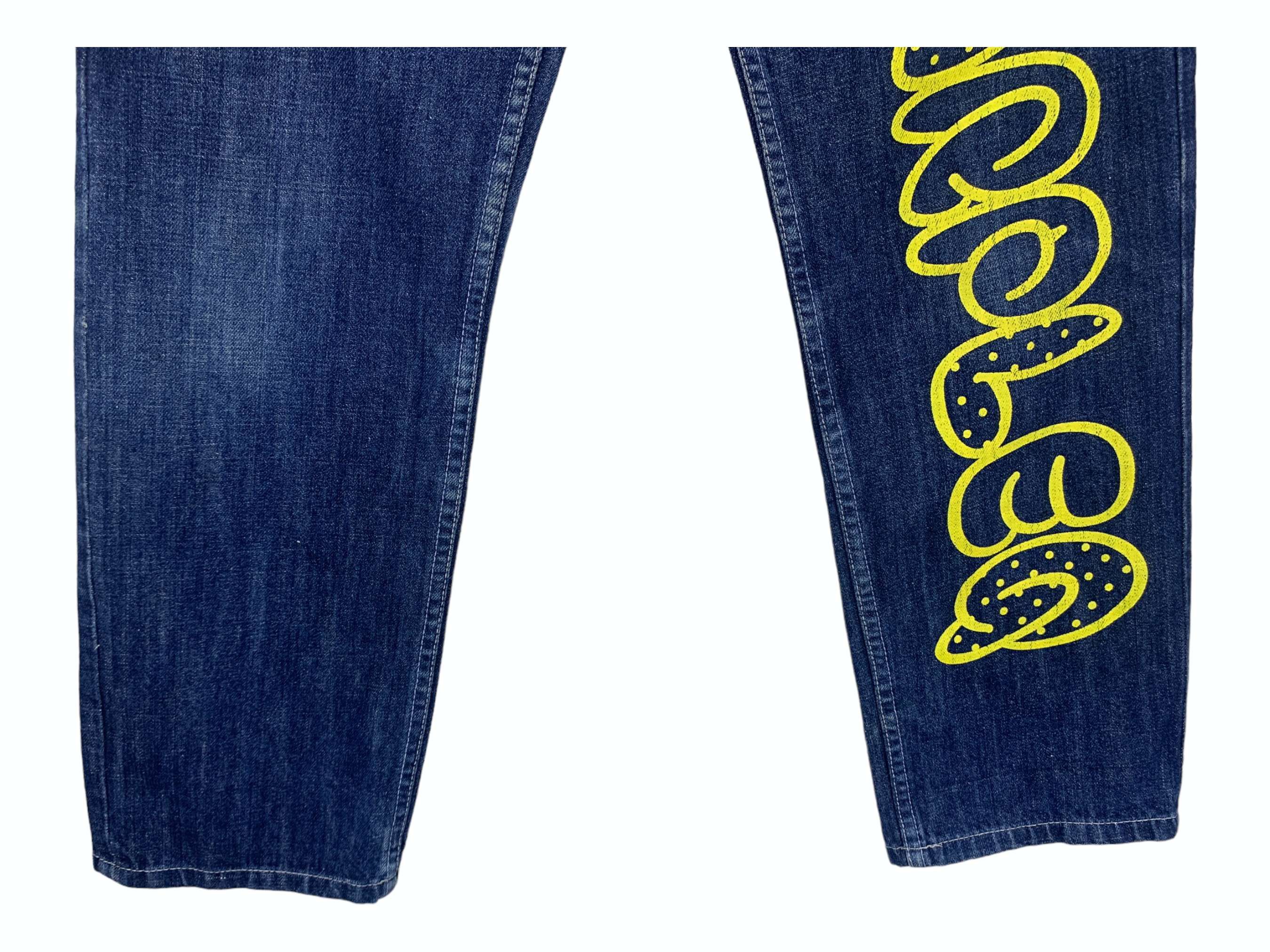Japanese Brand Morpleq Jeans Big Spell Out Printed Punk Jeans Size US 30 / EU 46 - 5 Thumbnail