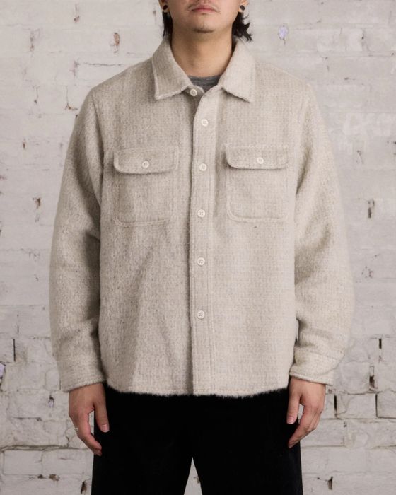 Stussy Stüssy Speckled Wool CPO Shirt in Bone | Grailed