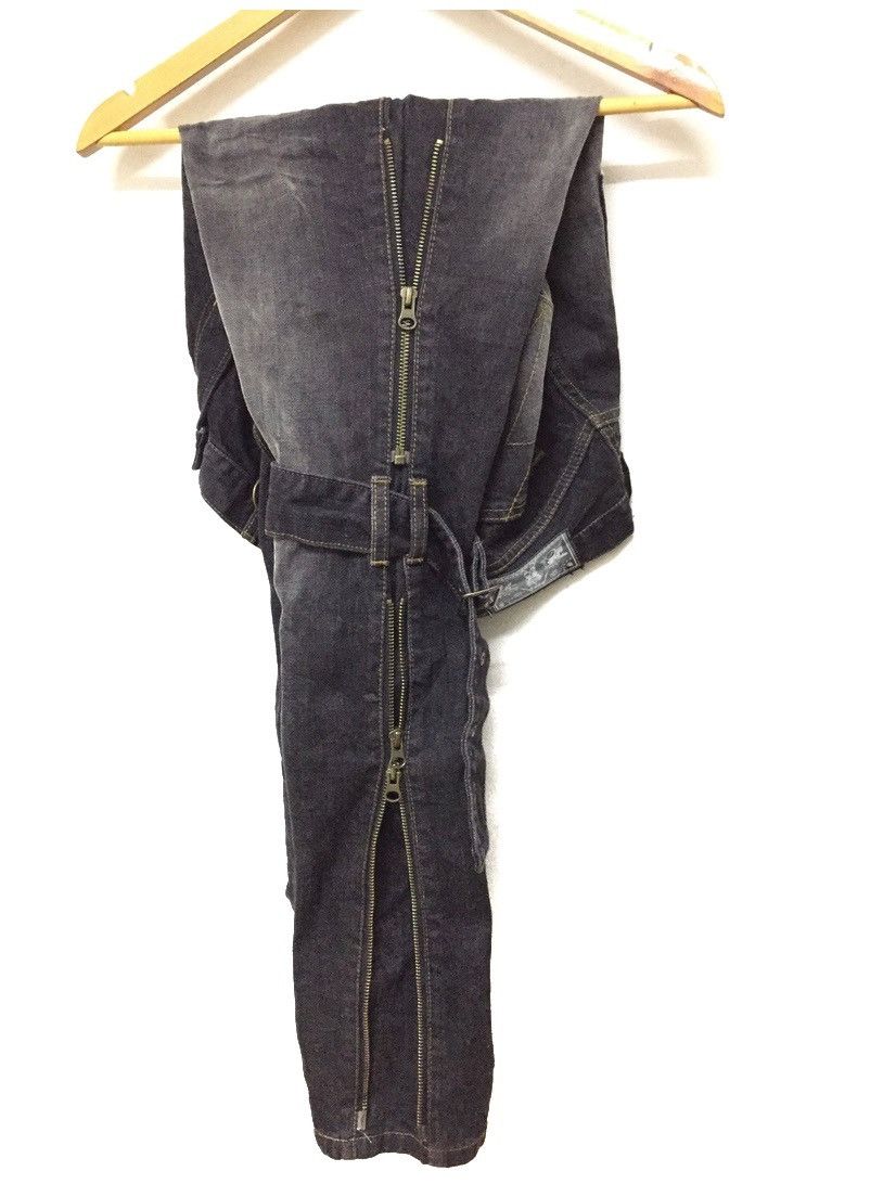 PPFM Multi zipper Bondage Strap adjustable leg denim Size US 33 - 11 Thumbnail