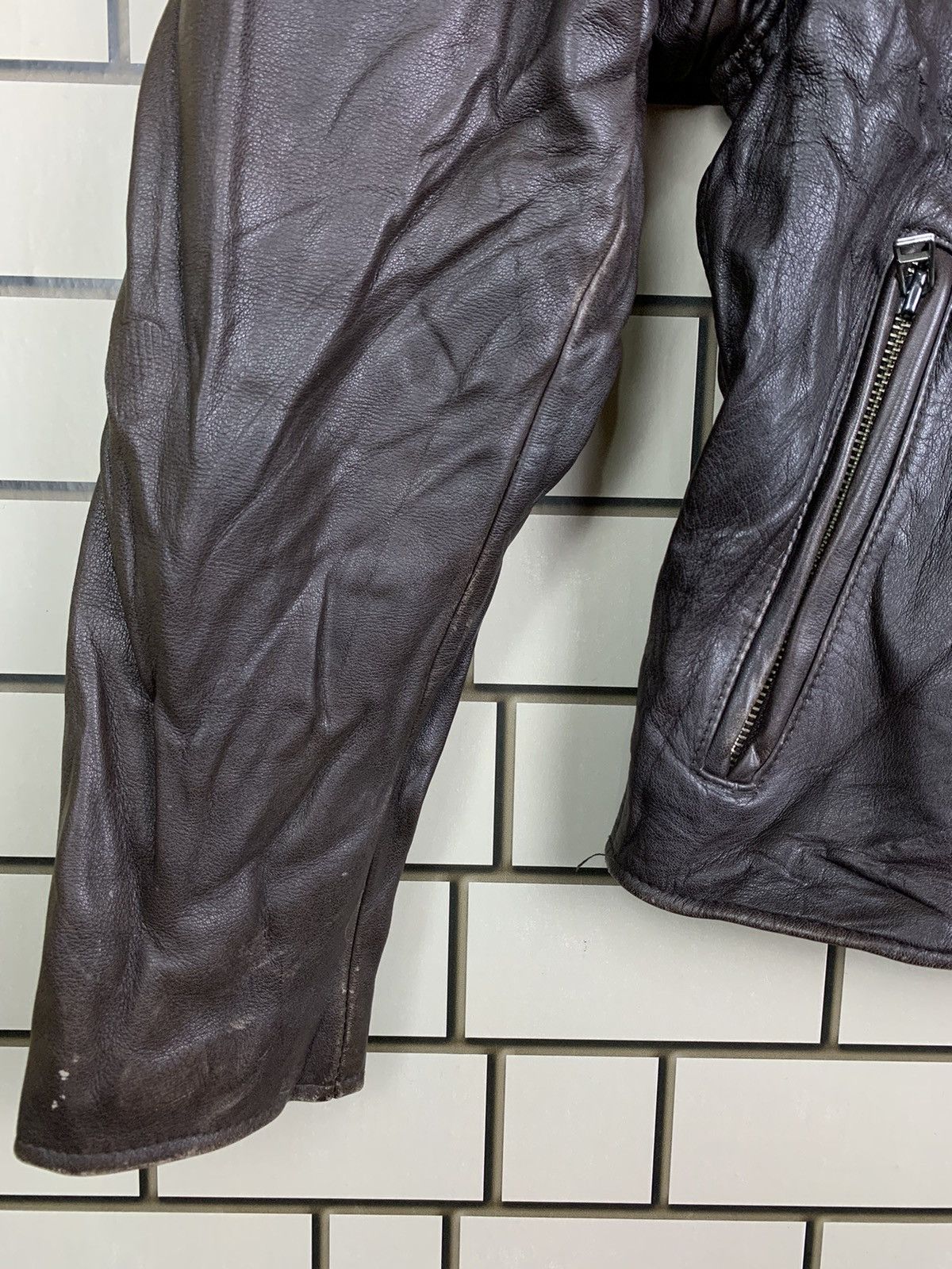 Japanese Brand Vintage Japanese Brand Wind Armor Leather Jacket Size US S / EU 44-46 / 1 - 7 Thumbnail