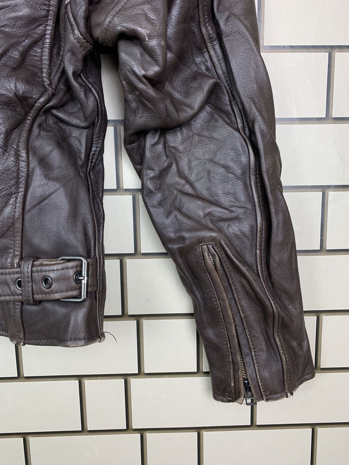 Japanese Brand Vintage Japanese Brand Wind Armor Leather Jacket Size US S / EU 44-46 / 1 - 13 Thumbnail