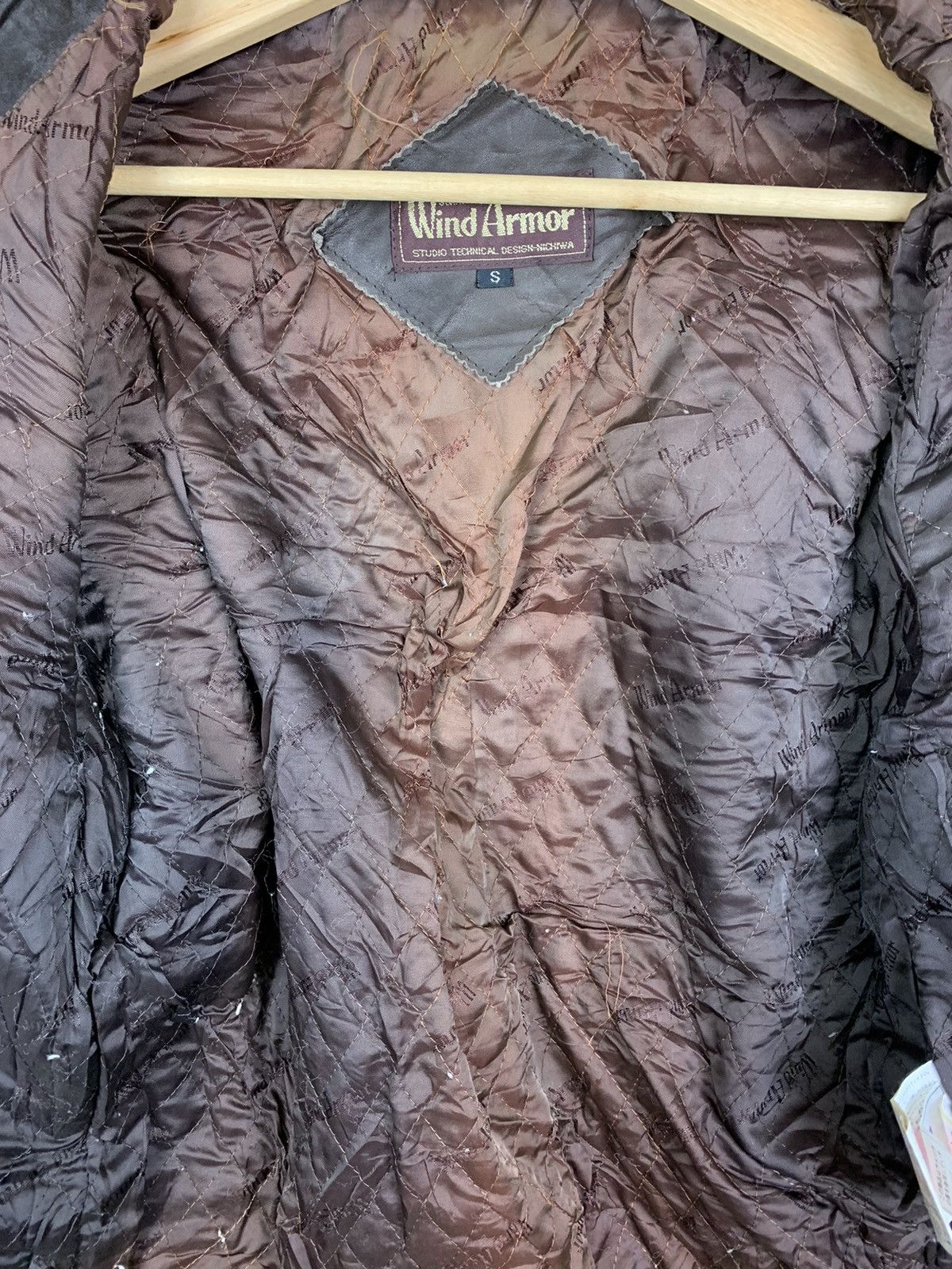 Japanese Brand Vintage Japanese Brand Wind Armor Leather Jacket Size US S / EU 44-46 / 1 - 23 Thumbnail