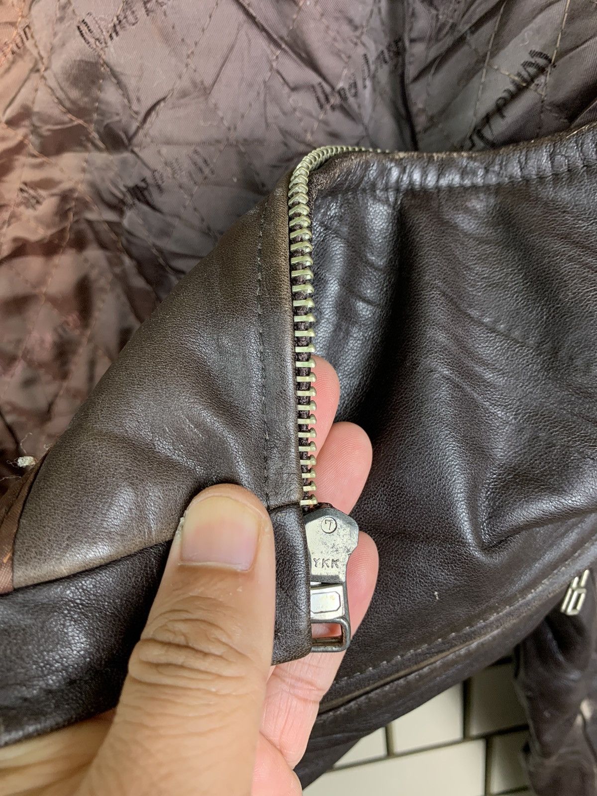 Japanese Brand Vintage Japanese Brand Wind Armor Leather Jacket Size US S / EU 44-46 / 1 - 24 Thumbnail