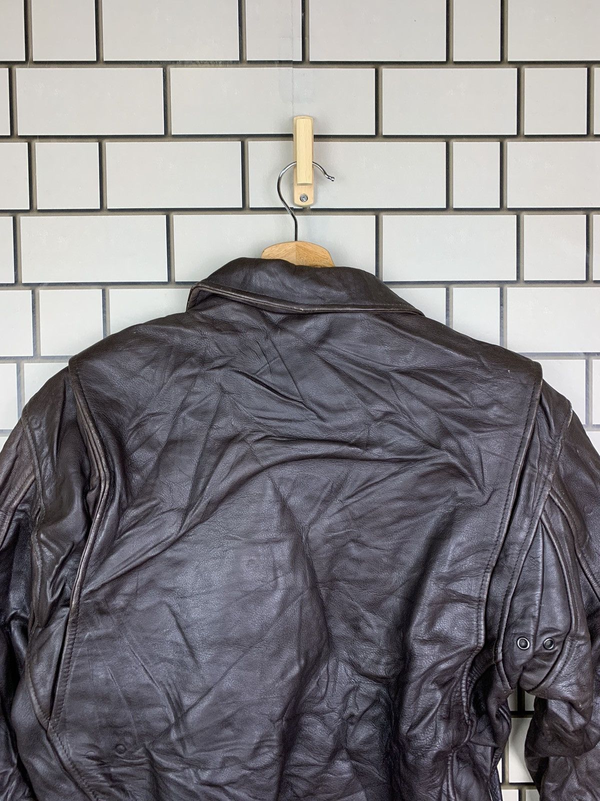 Japanese Brand Vintage Japanese Brand Wind Armor Leather Jacket Size US S / EU 44-46 / 1 - 10 Thumbnail