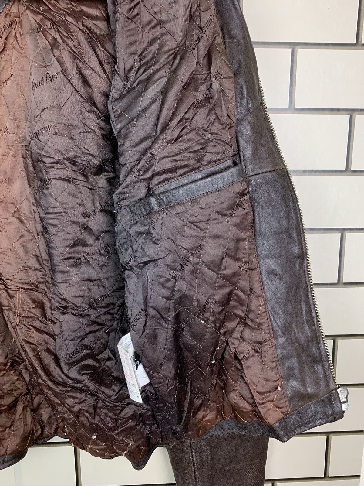 Japanese Brand Vintage Japanese Brand Wind Armor Leather Jacket Size US S / EU 44-46 / 1 - 16 Thumbnail