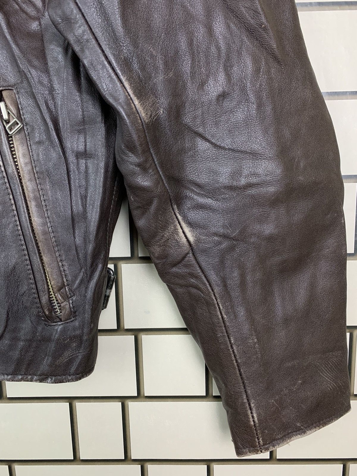 Japanese Brand Vintage Japanese Brand Wind Armor Leather Jacket Size US S / EU 44-46 / 1 - 6 Thumbnail