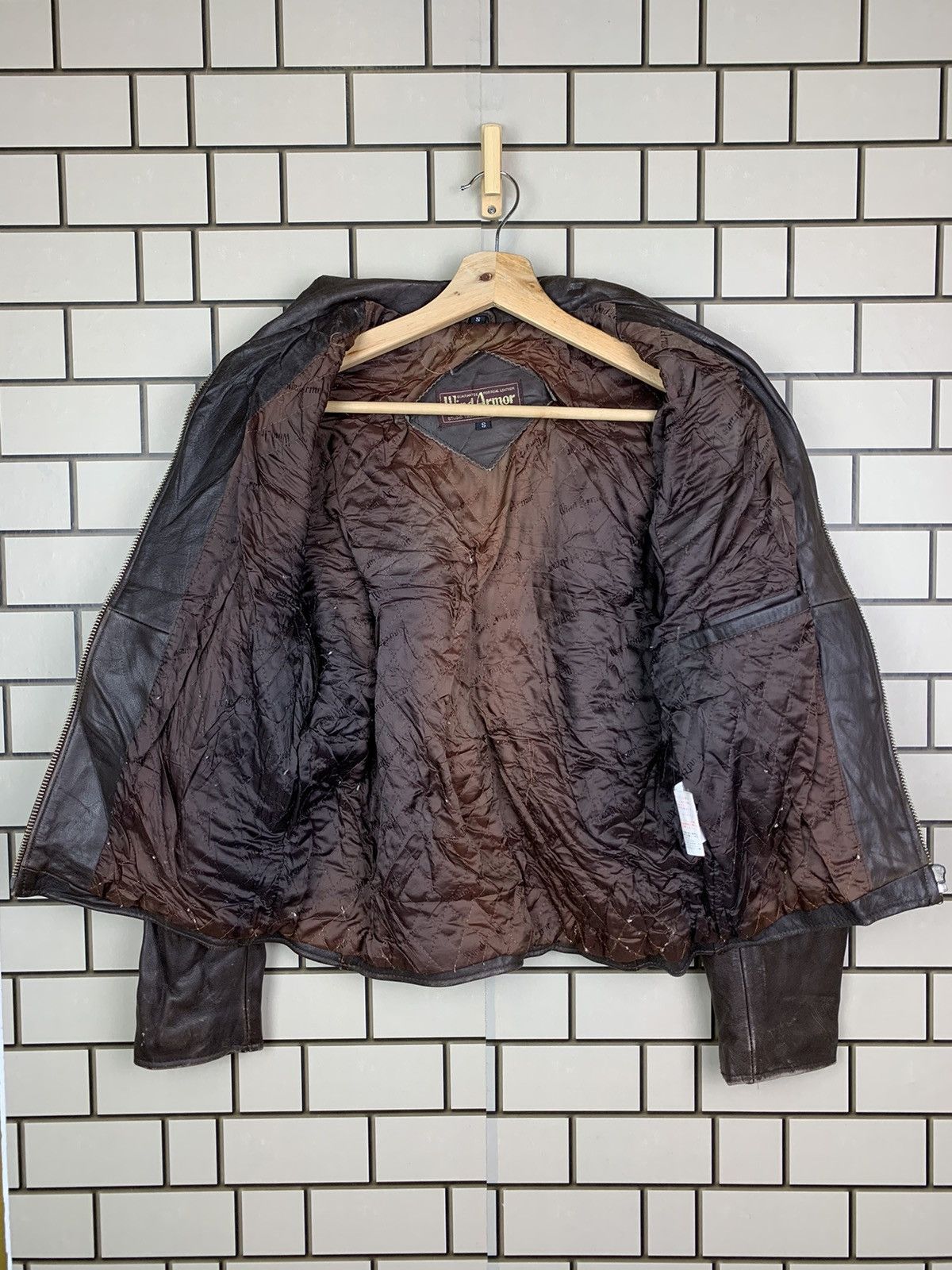 Japanese Brand Vintage Japanese Brand Wind Armor Leather Jacket Size US S / EU 44-46 / 1 - 15 Thumbnail