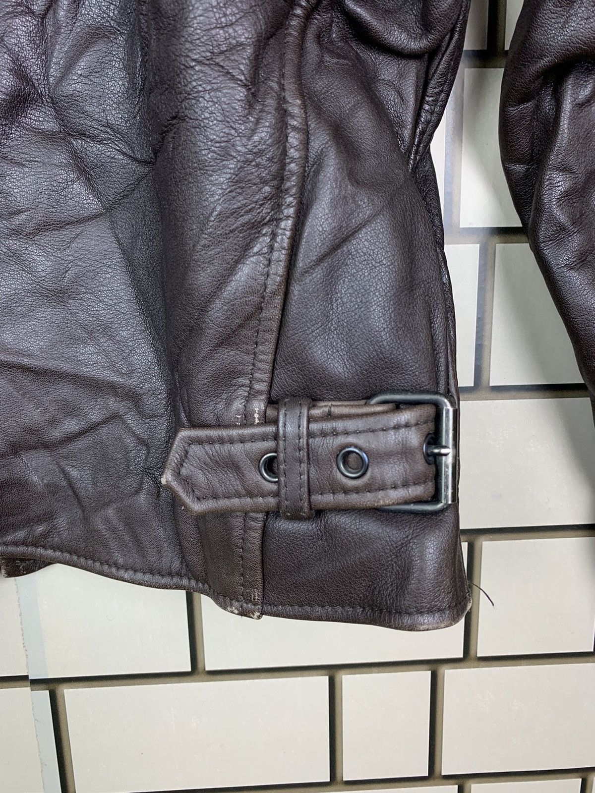 Japanese Brand Vintage Japanese Brand Wind Armor Leather Jacket Size US S / EU 44-46 / 1 - 14 Thumbnail