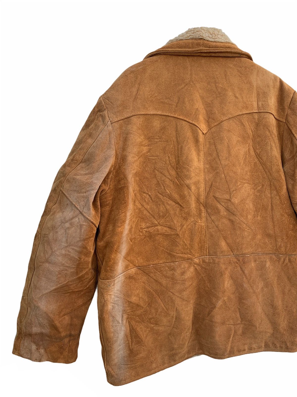 Genuine Leather Vintage 70’s Schott Western Sherpa Suede Leather Jacket Size US XS / EU 42 / 0 - 11 Thumbnail