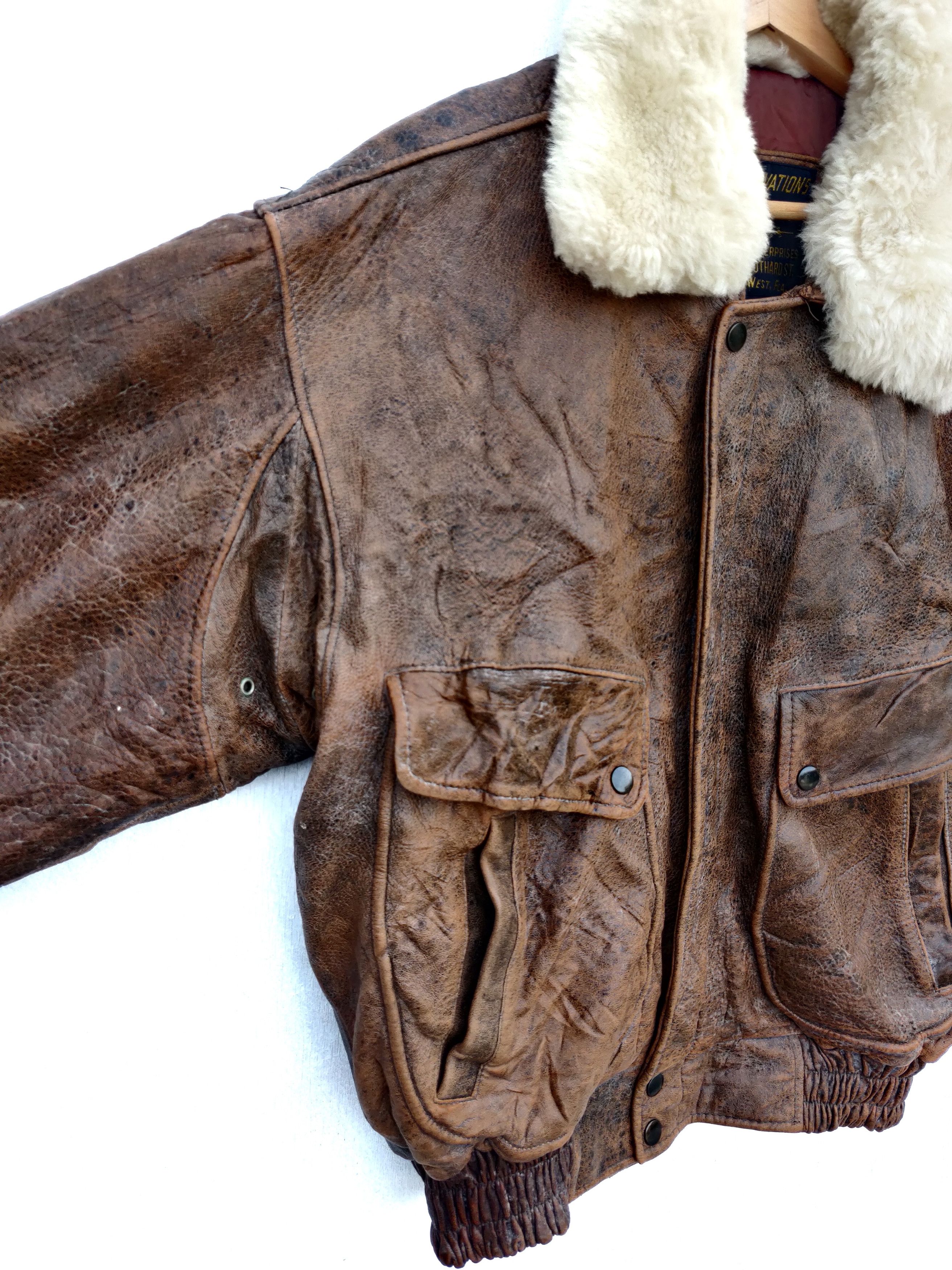 14th Addiction Vintage Leather Jacket Design Army Size US M / EU 48-50 / 2 - 9 Thumbnail