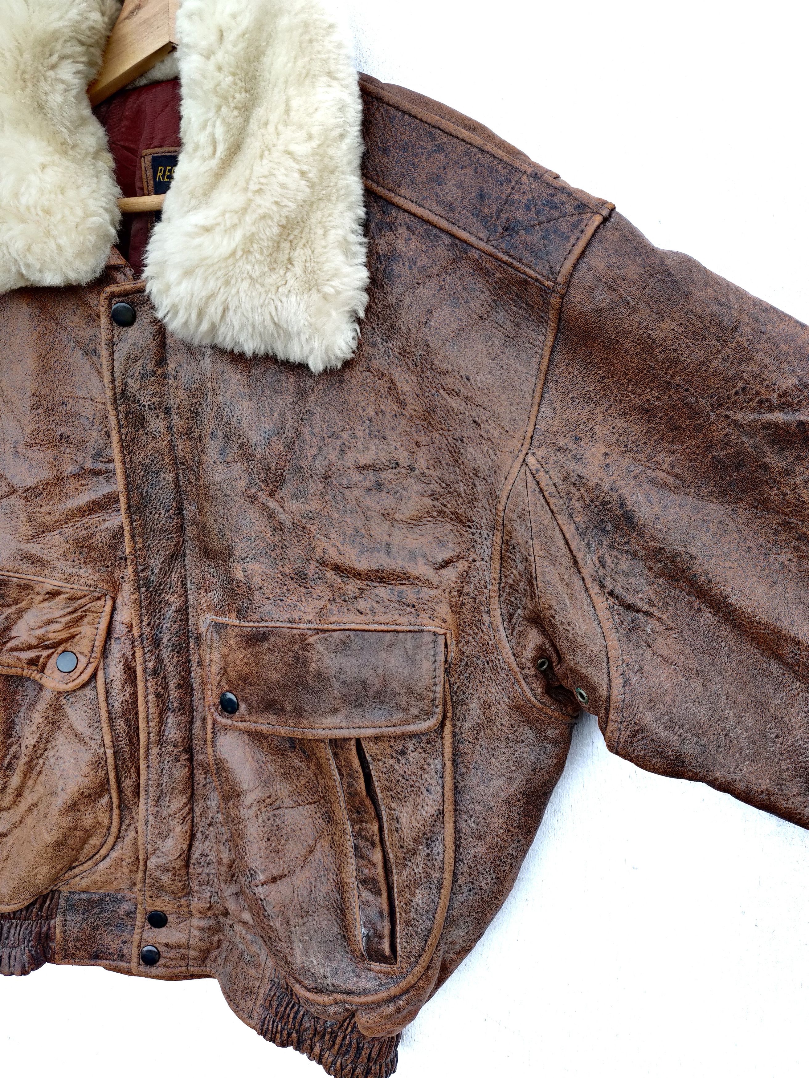 14th Addiction Vintage Leather Jacket Design Army Size US M / EU 48-50 / 2 - 7 Thumbnail