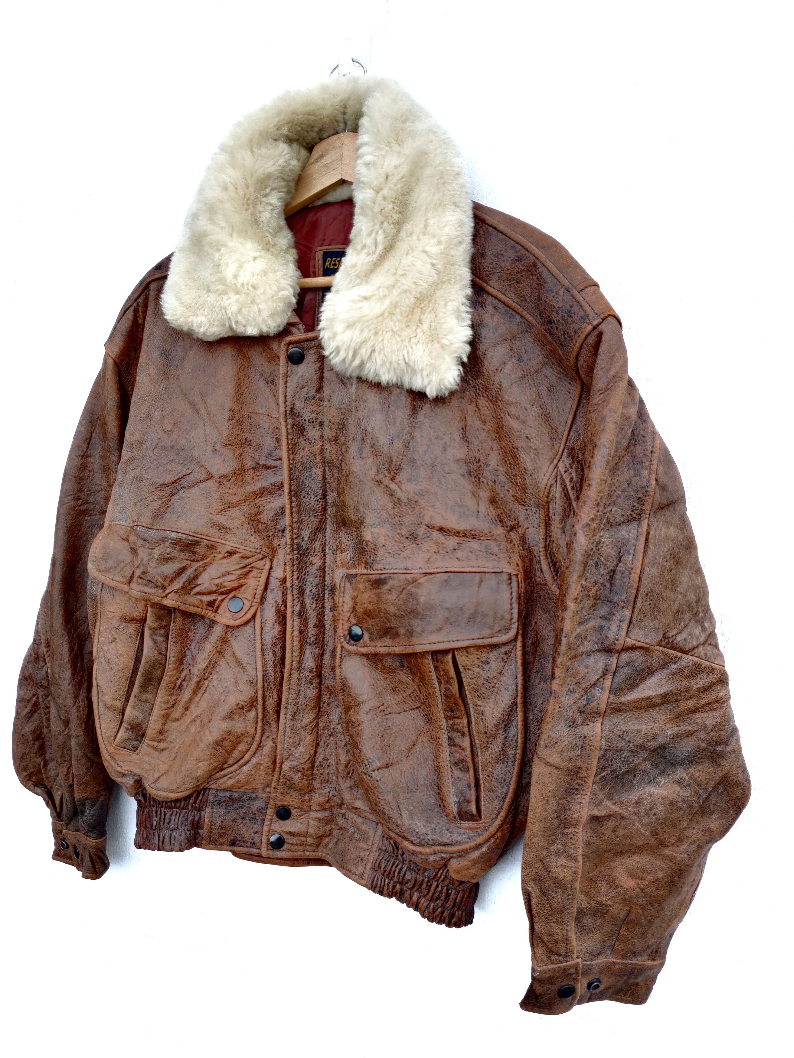 14th Addiction Vintage Leather Jacket Design Army Size US M / EU 48-50 / 2 - 2 Thumbnail