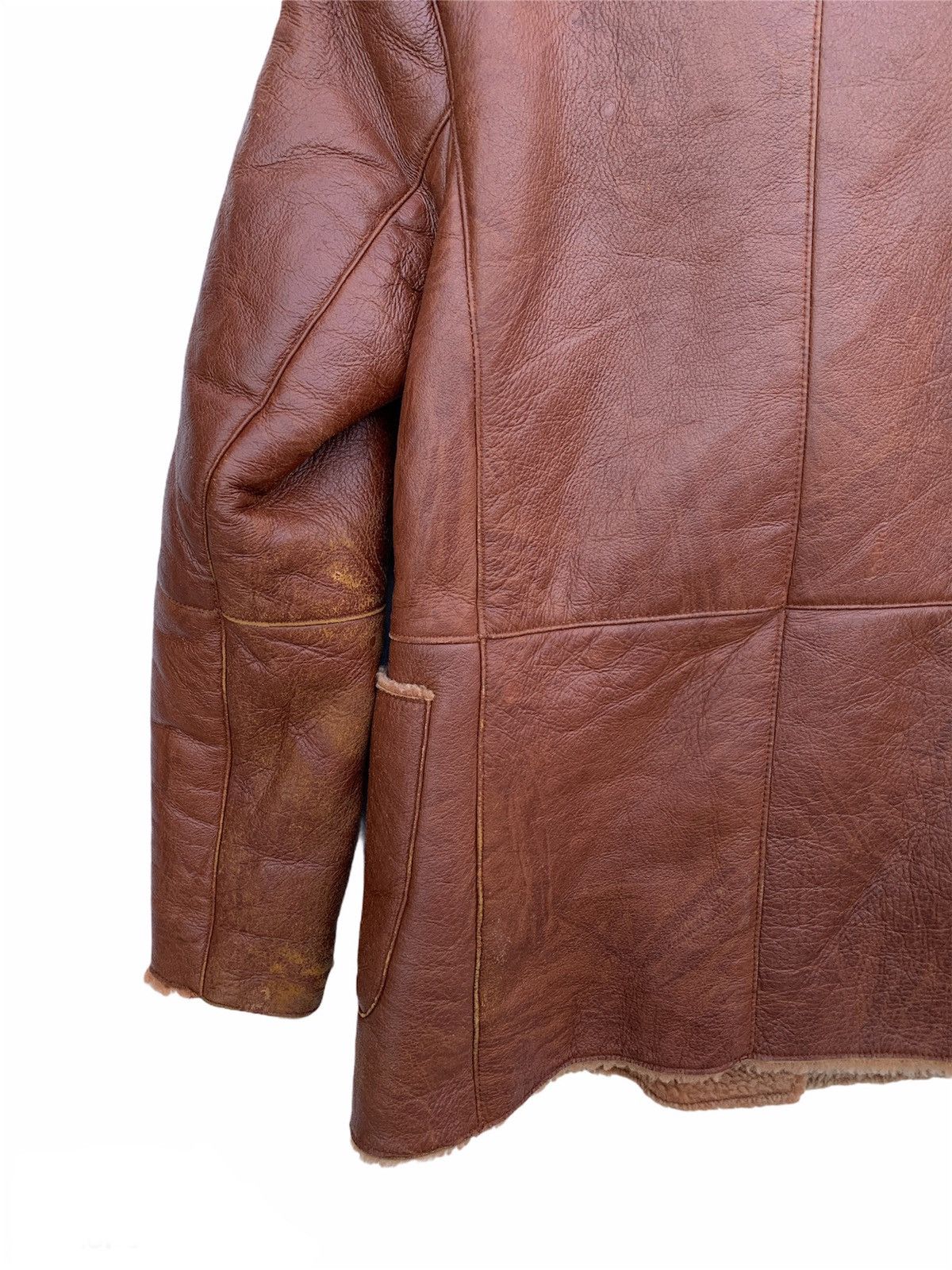 Vintage Vintage Petit Fance Leather Sherpa Jacket Size US M / EU 48-50 / 2 - 9 Thumbnail