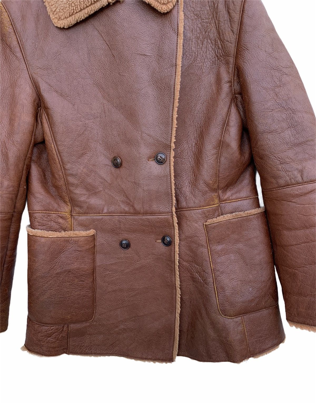 Vintage Vintage Petit Fance Leather Sherpa Jacket Size US M / EU 48-50 / 2 - 5 Thumbnail