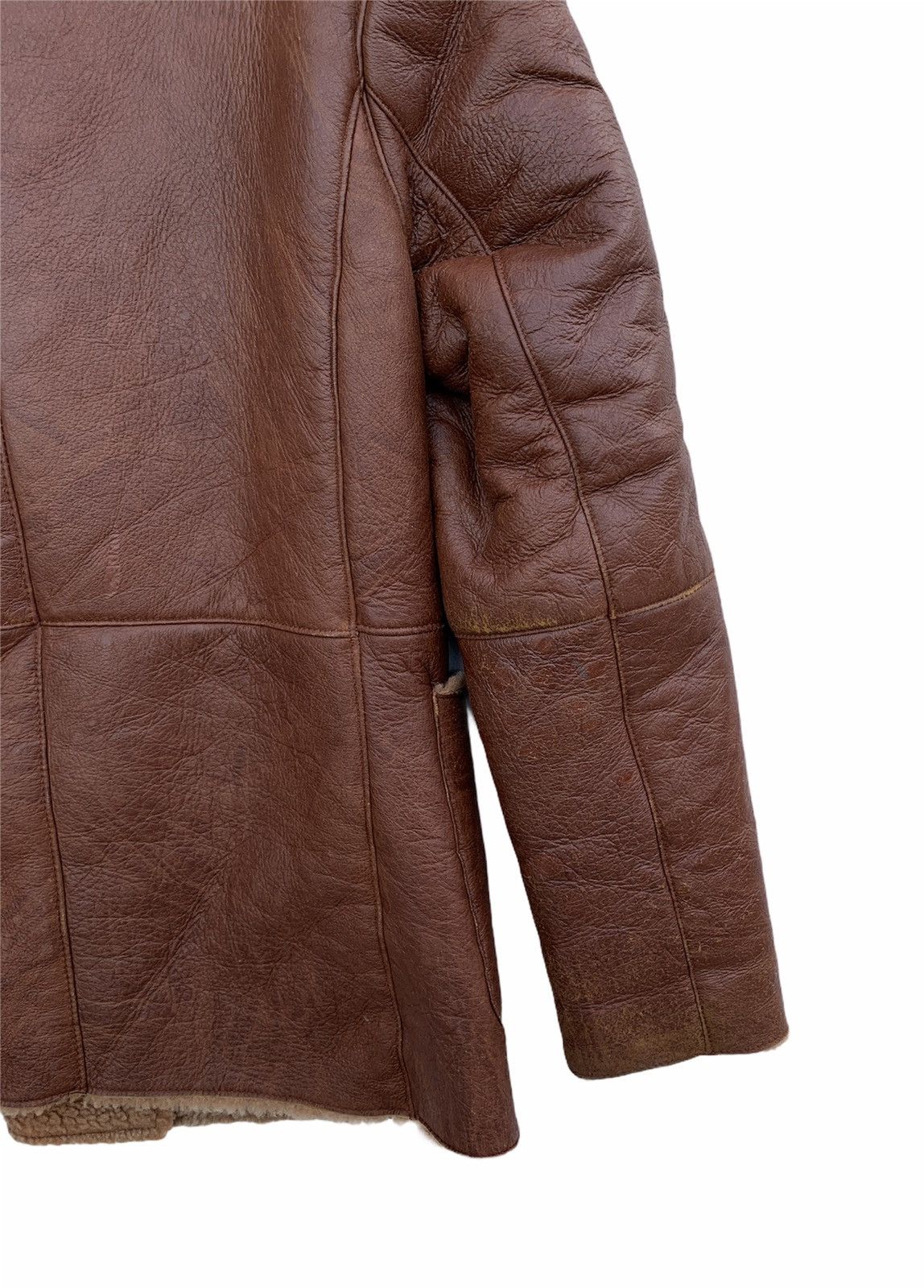 Vintage Vintage Petit Fance Leather Sherpa Jacket Size US M / EU 48-50 / 2 - 10 Thumbnail