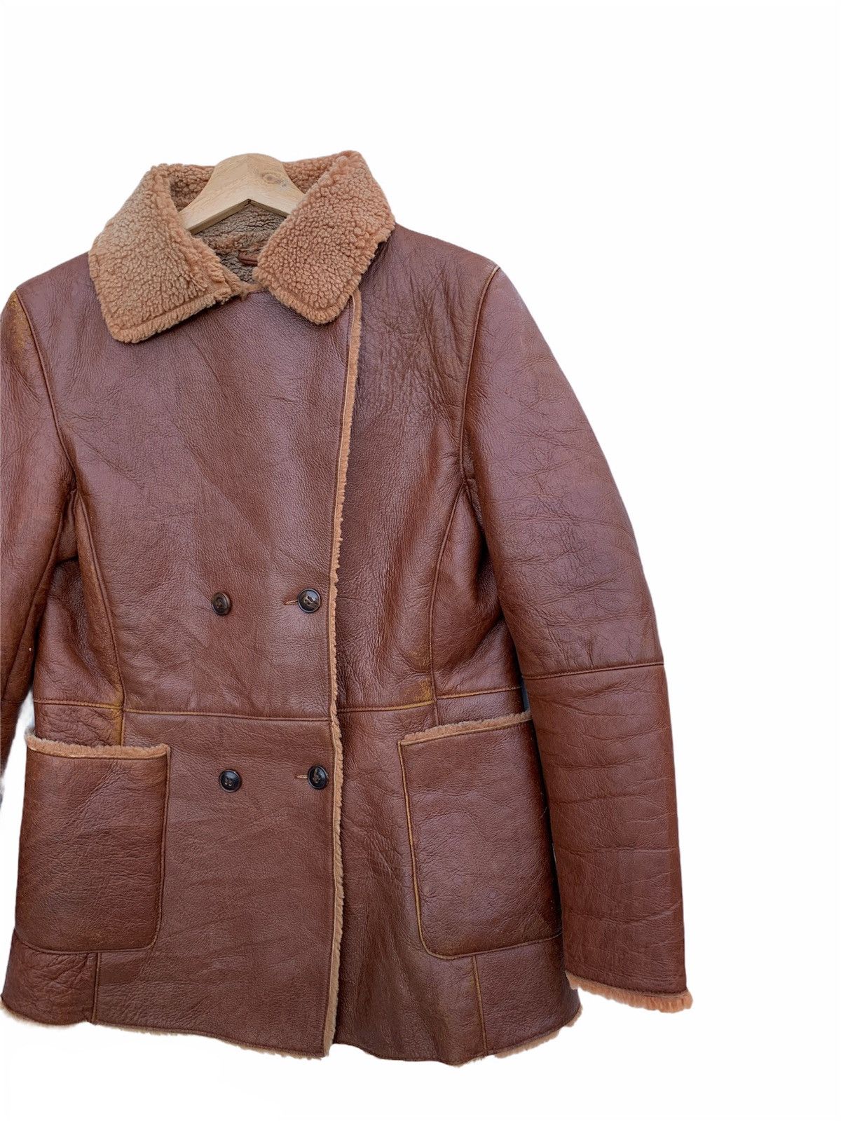 Vintage Vintage Petit Fance Leather Sherpa Jacket Size US M / EU 48-50 / 2 - 3 Thumbnail