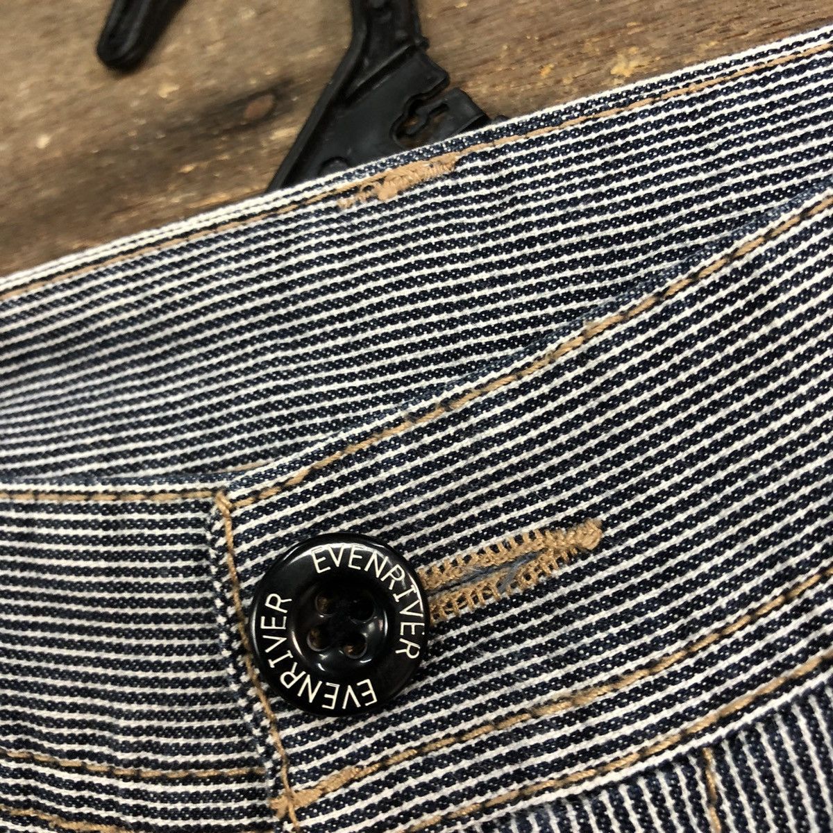 Japanese Brand × OVER THE STRiPES Evenriver Stripe Grey Multipocket Cargo Pants #2994 Size US 32 / EU 48 - 8 Thumbnail