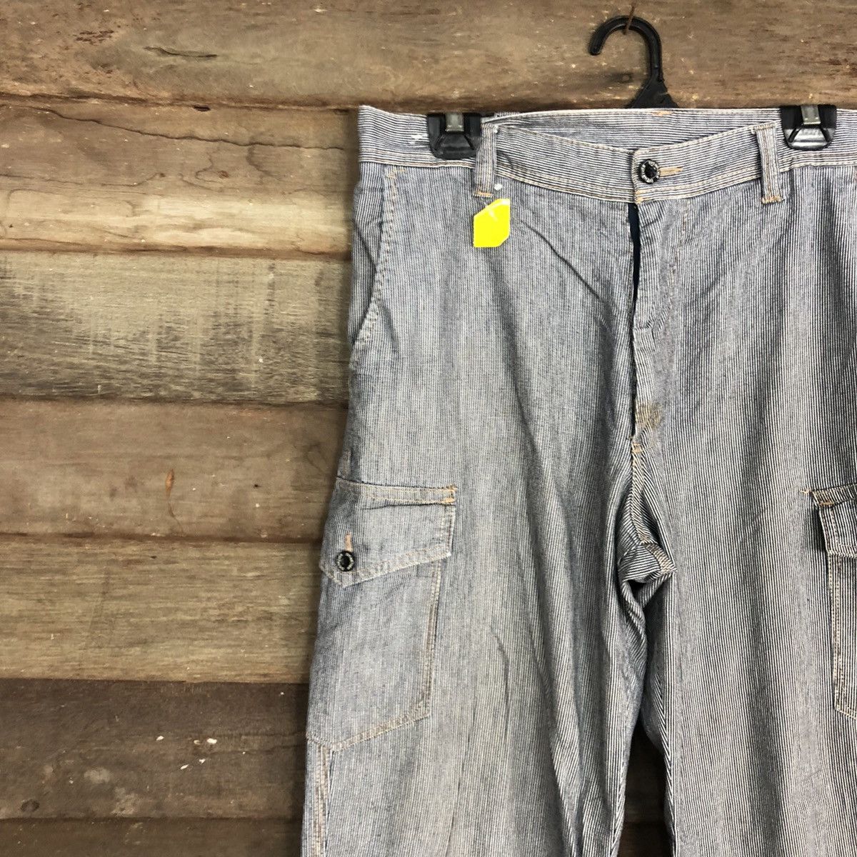 Japanese Brand × OVER THE STRiPES Evenriver Stripe Grey Multipocket Cargo Pants #2994 Size US 32 / EU 48 - 6 Thumbnail