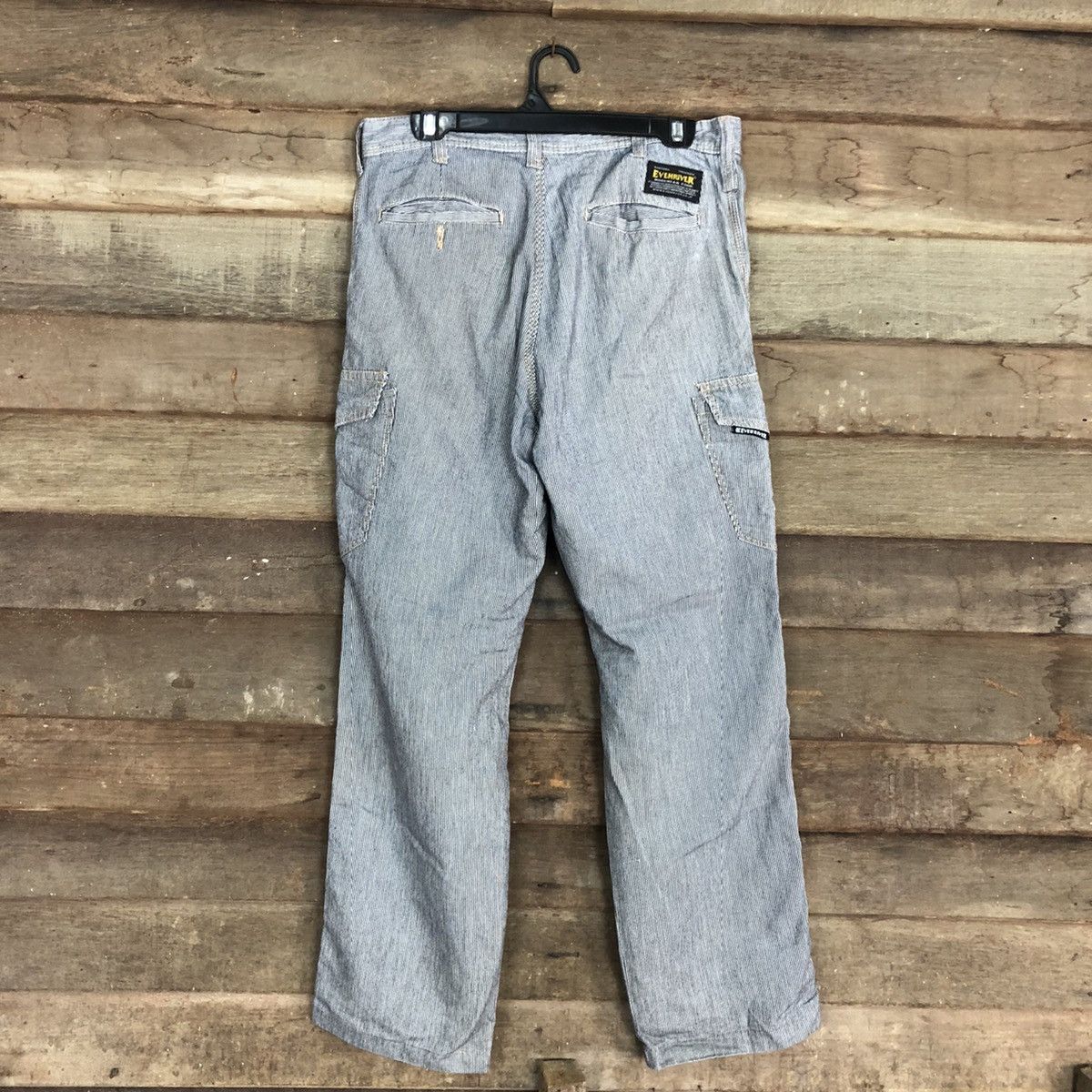 Japanese Brand × OVER THE STRiPES Evenriver Stripe Grey Multipocket Cargo Pants #2994 Size US 32 / EU 48 - 10 Thumbnail